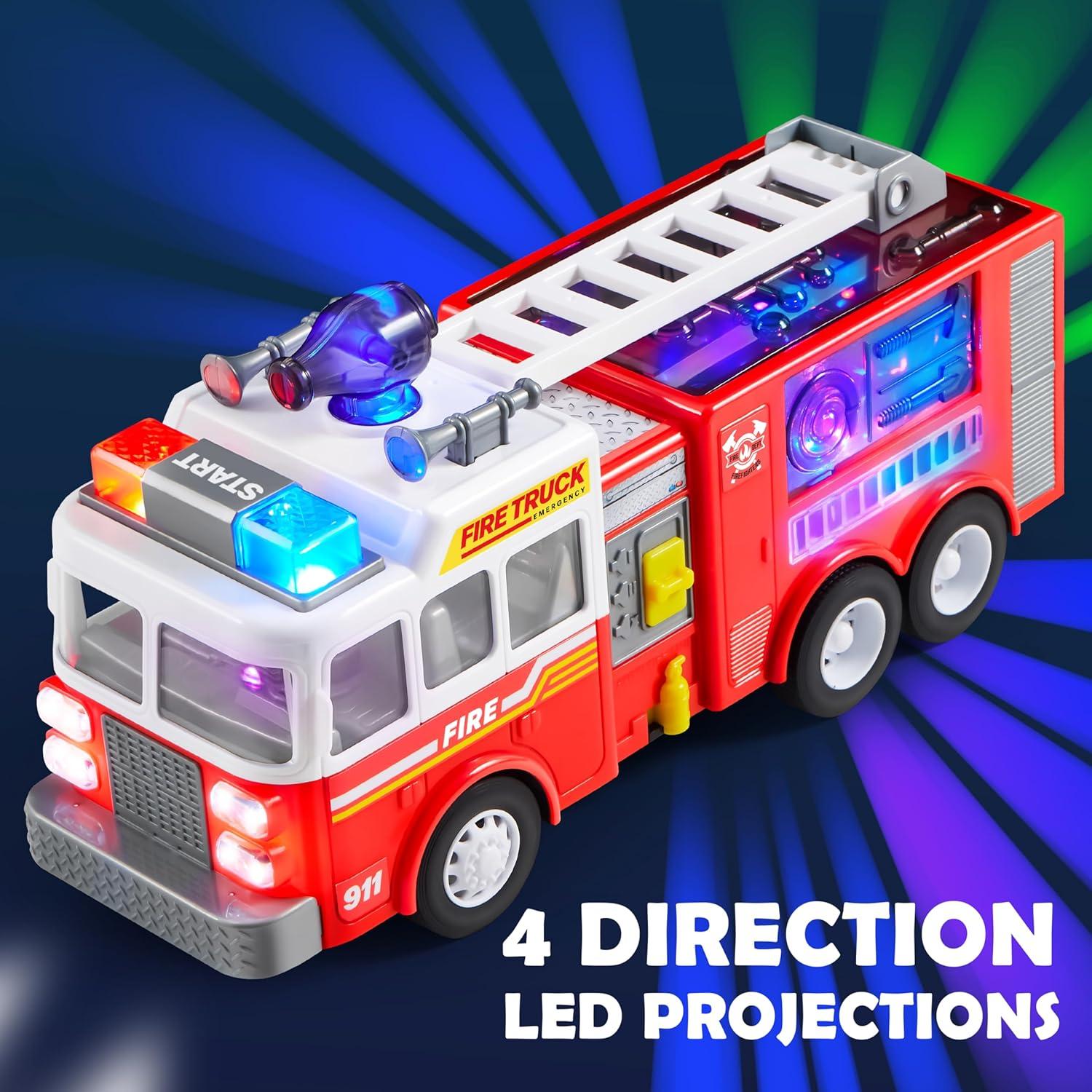 Camión de Bomberos LED Joyin 51022 - Juguete Interactivo para Niños