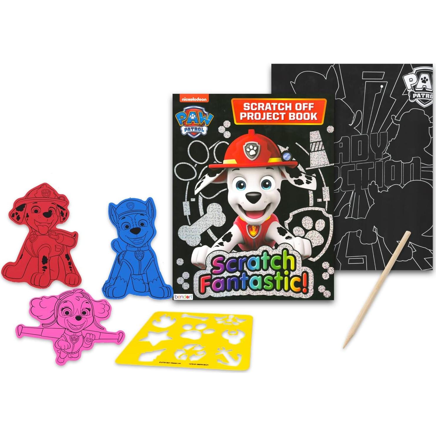 Conjunto de Arte para Raspar Paw Patrol - Kit Scratch Fantastic