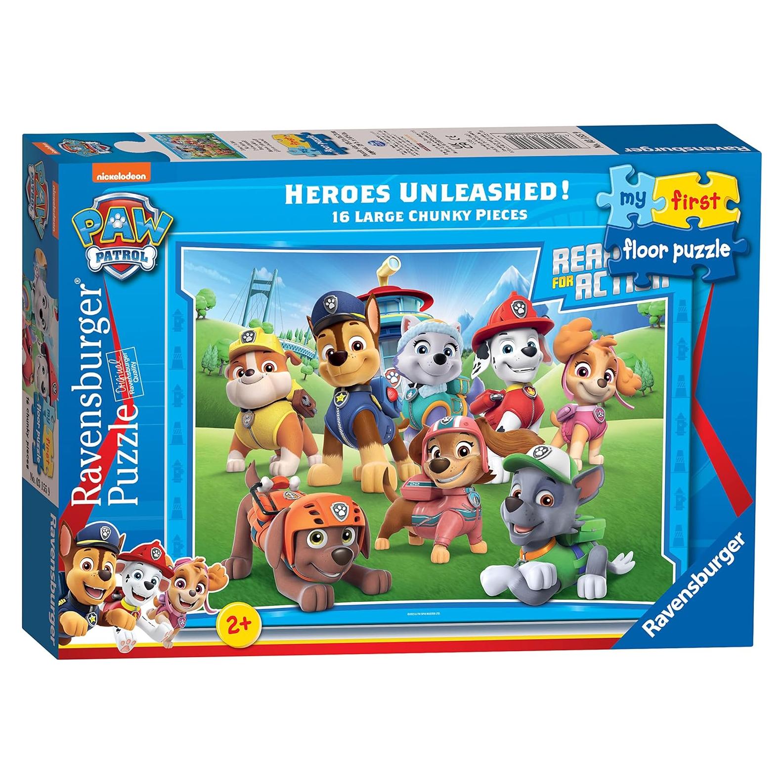 Rompecabezas de Suelo Paw Patrol Ravensburger 16 Piezas 49.3x36.2cm