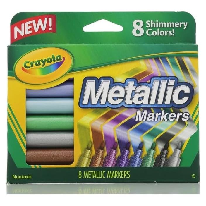 Marcadores Metálicos Crayola 8 Colores - Juego de 3