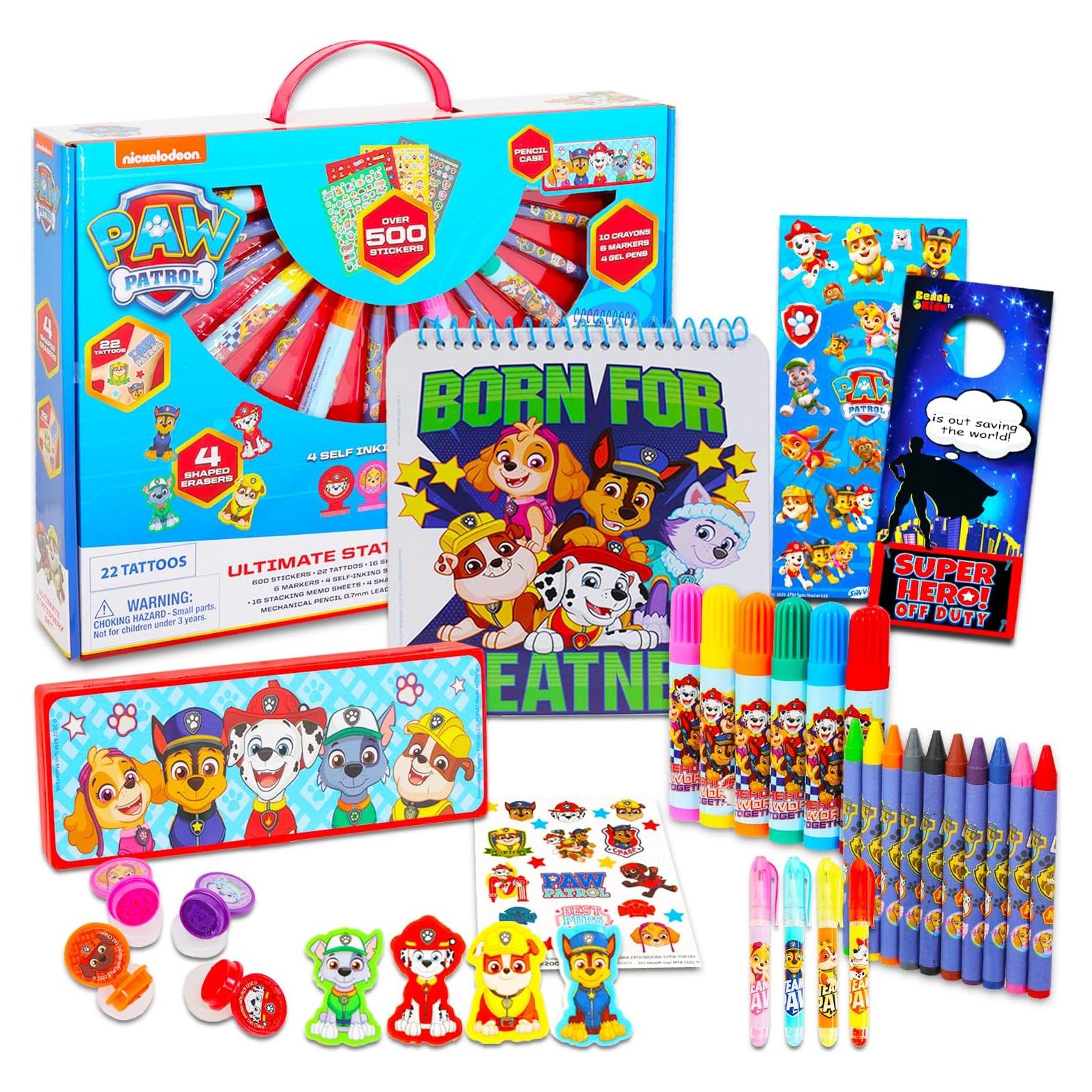 Kit de Colorear Paw Patrol con Stickers y Crayones - 500+ Piezas