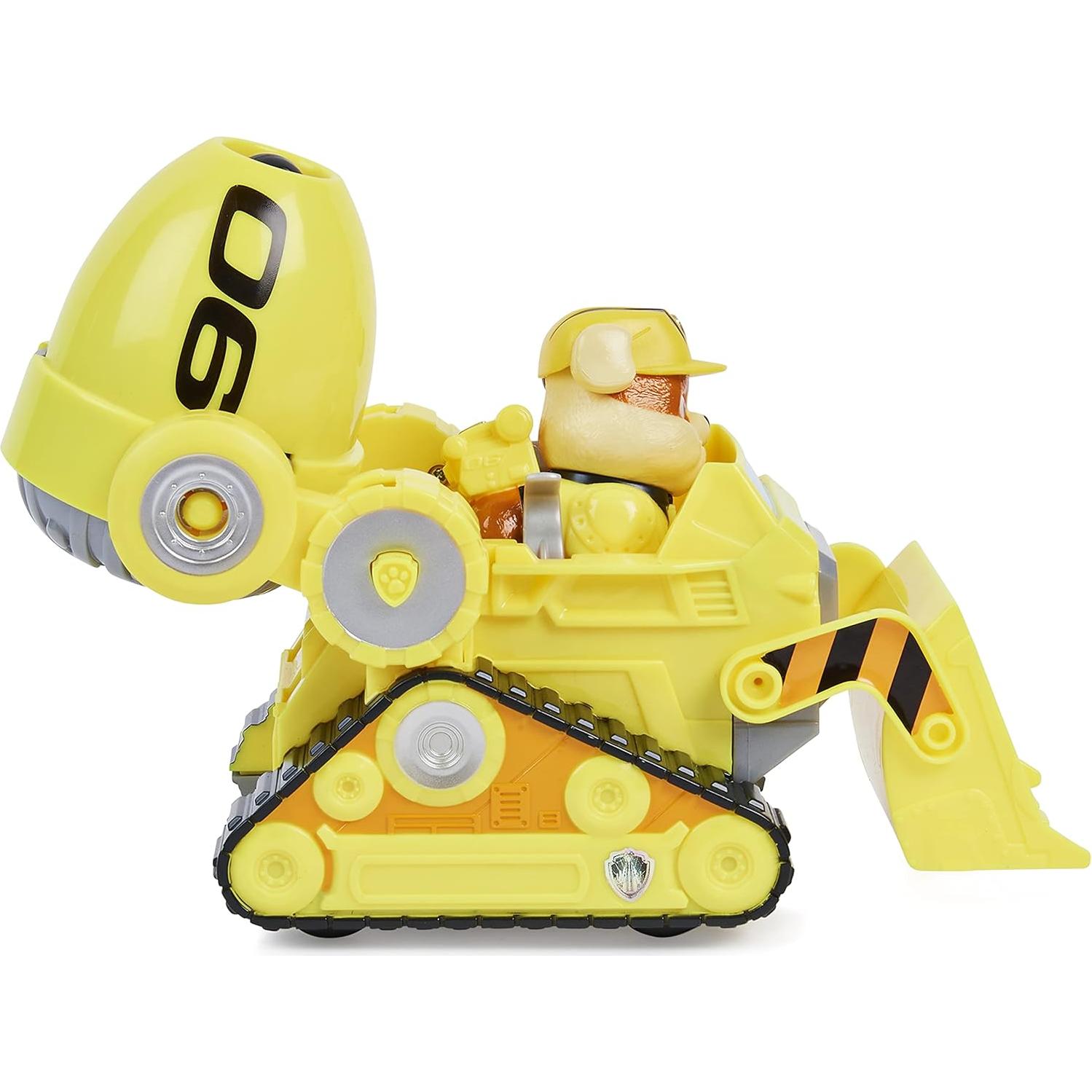 Vehículo Deluxe Paw Patrol Rubble Transformable 10.2x20.3cm