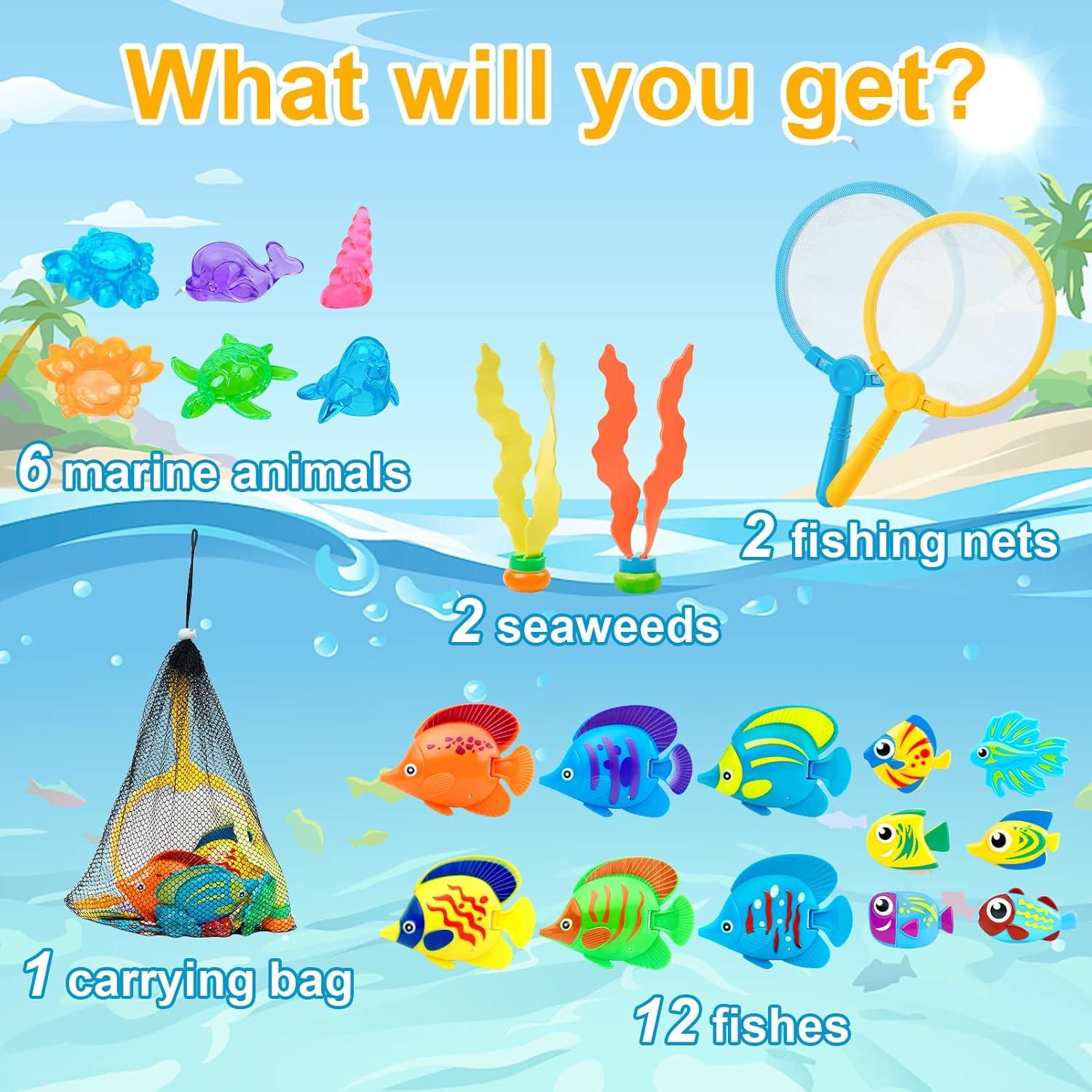 Juego de Pesca y Buceo para Niños 23 Piezas Korlon Tec