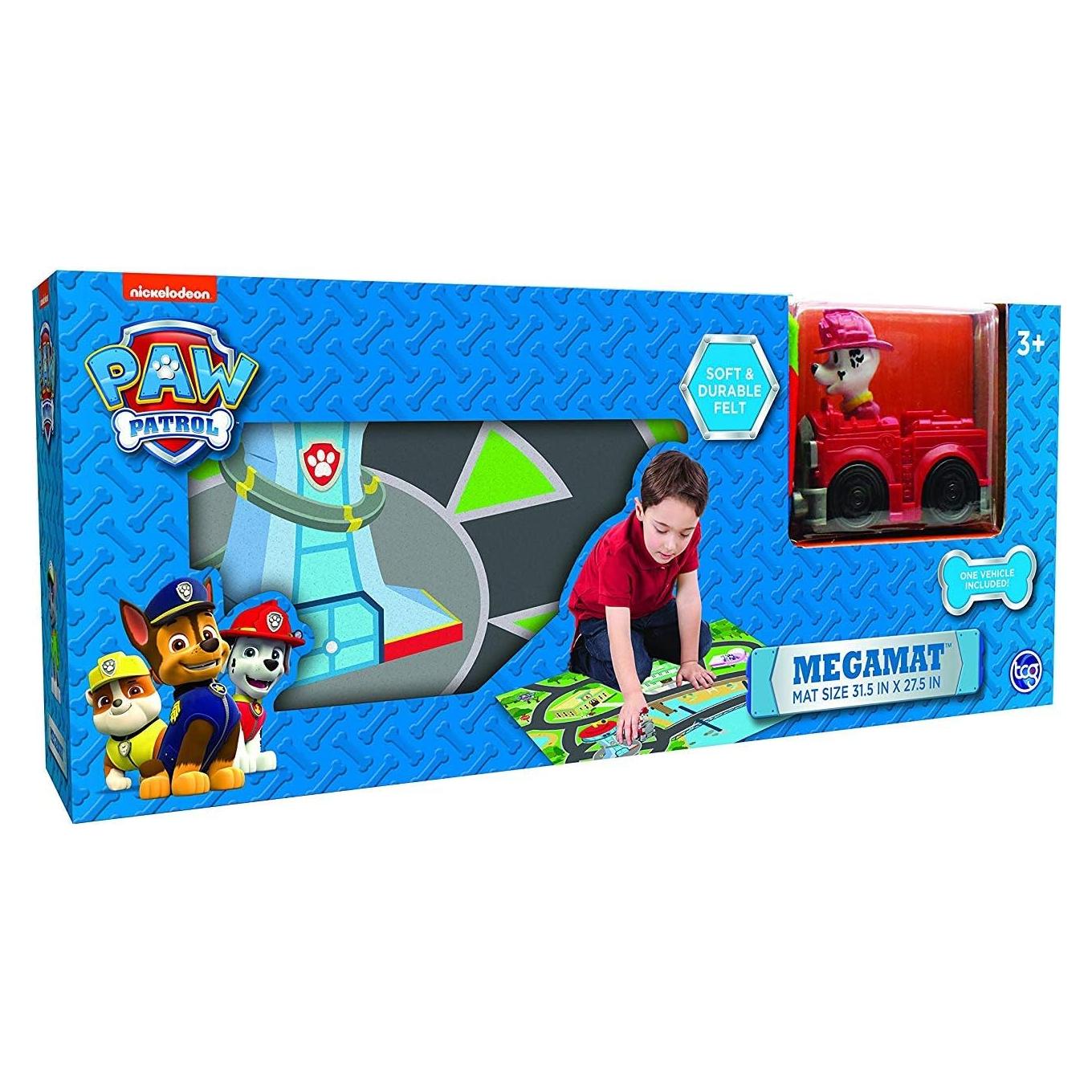 Alfombra de Juego de Fieltro Paw Patrol con Vehículo 80x70cm