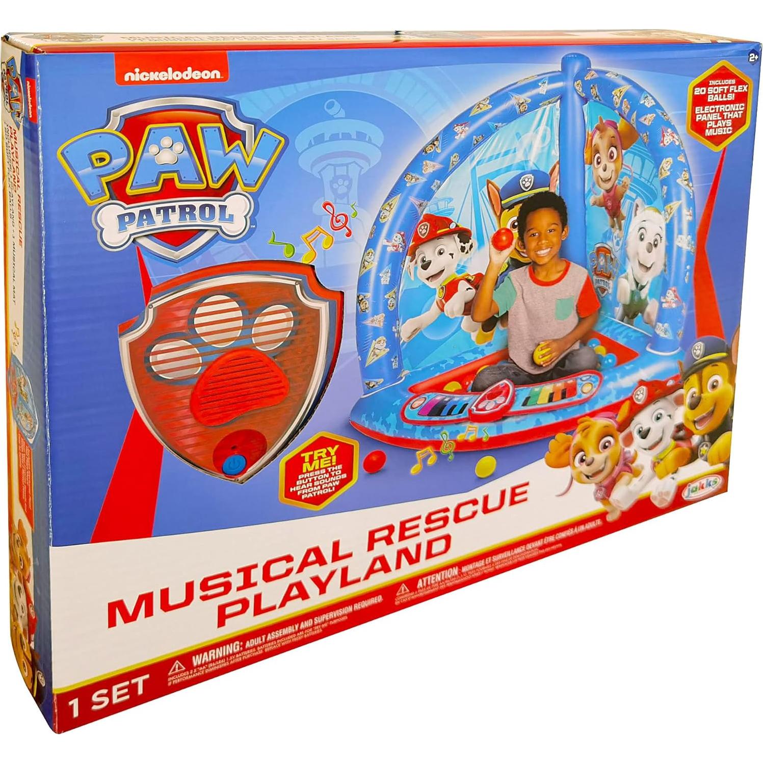 Paw Patrol Musical Rescate Playland con 20 Pelotas Suaves