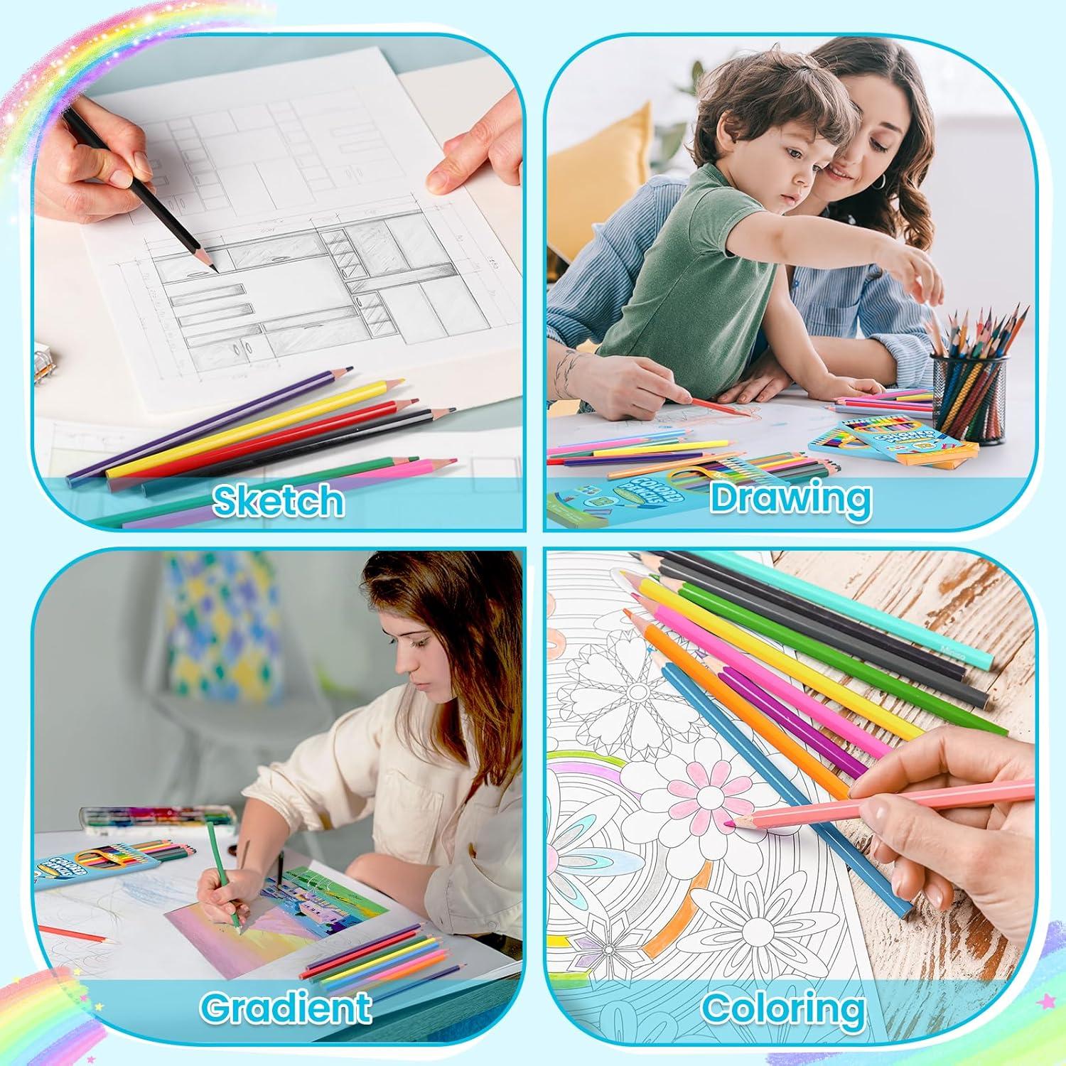 Lápices de Colores Toidgy 72 Paquetes 864 Piezas Multicolor