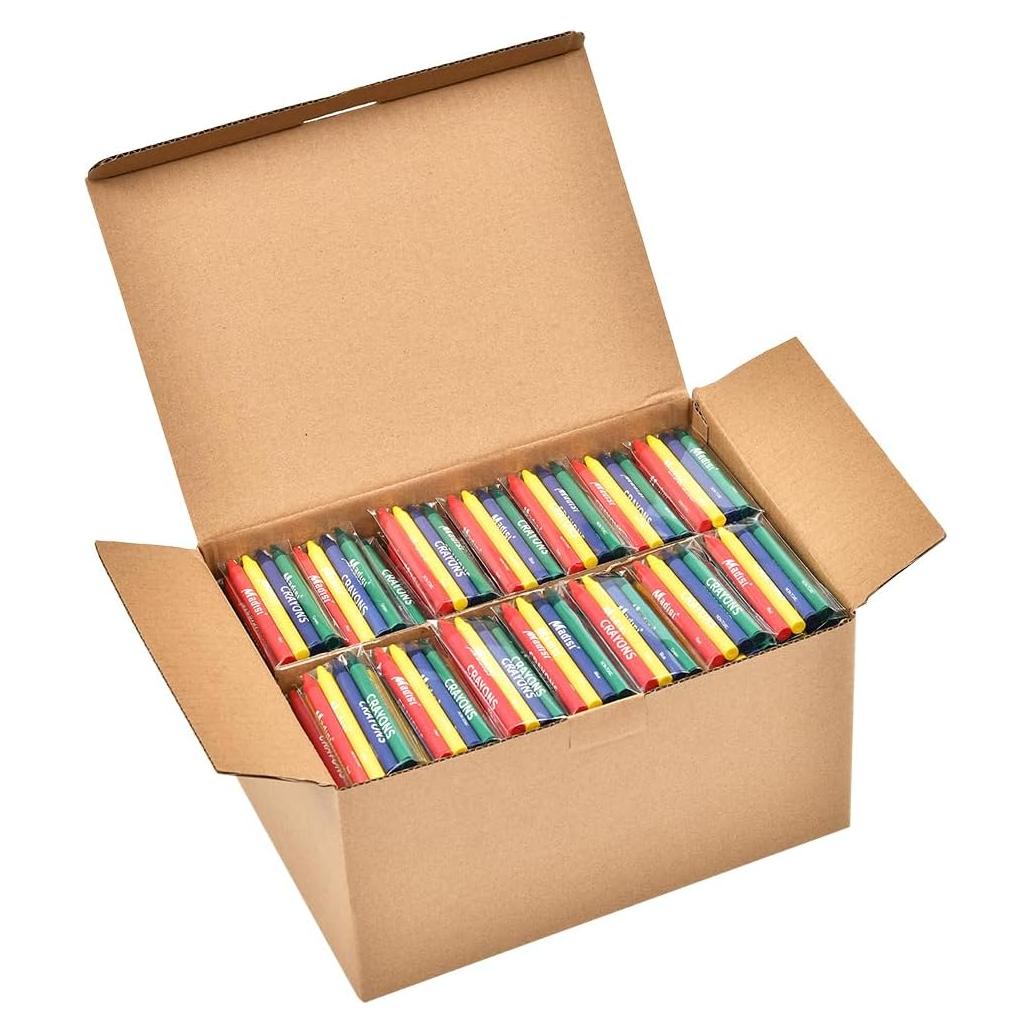 Crayones a granel Madisi 1000 unidades 4 colores para aula