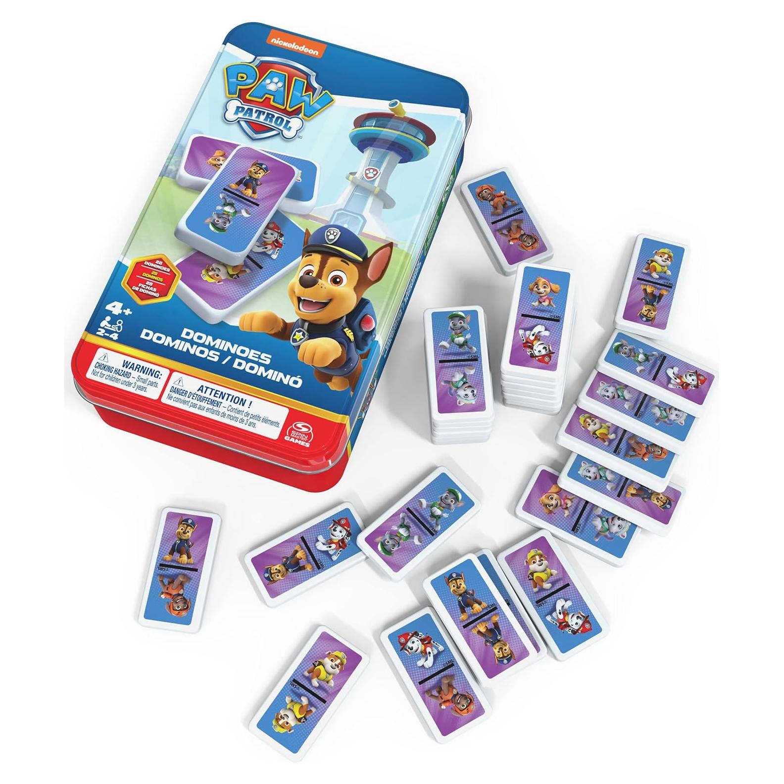 Dominó Paw Patrol Spin Master - Juego Familiar 2-4 Jugadores