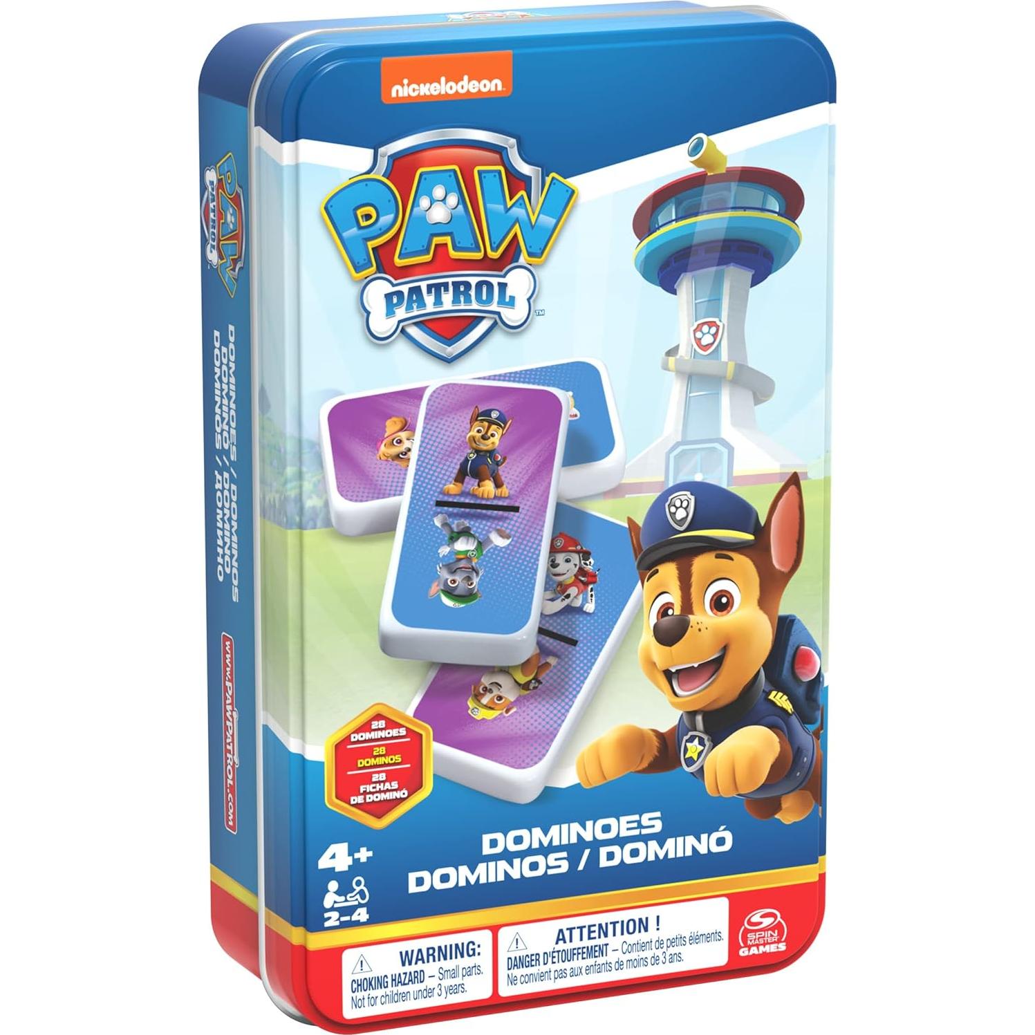 Dominó Paw Patrol Spin Master - Juego Familiar 2-4 Jugadores