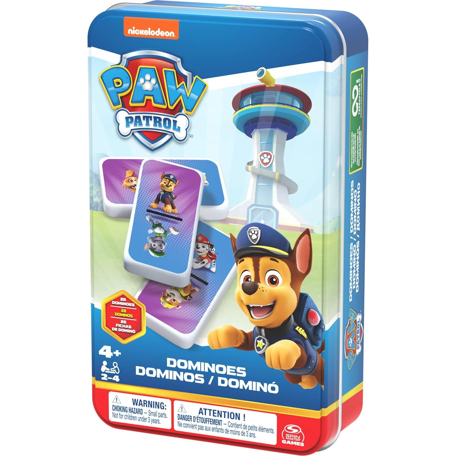 Dominó Paw Patrol Spin Master - Juego Familiar 2-4 Jugadores