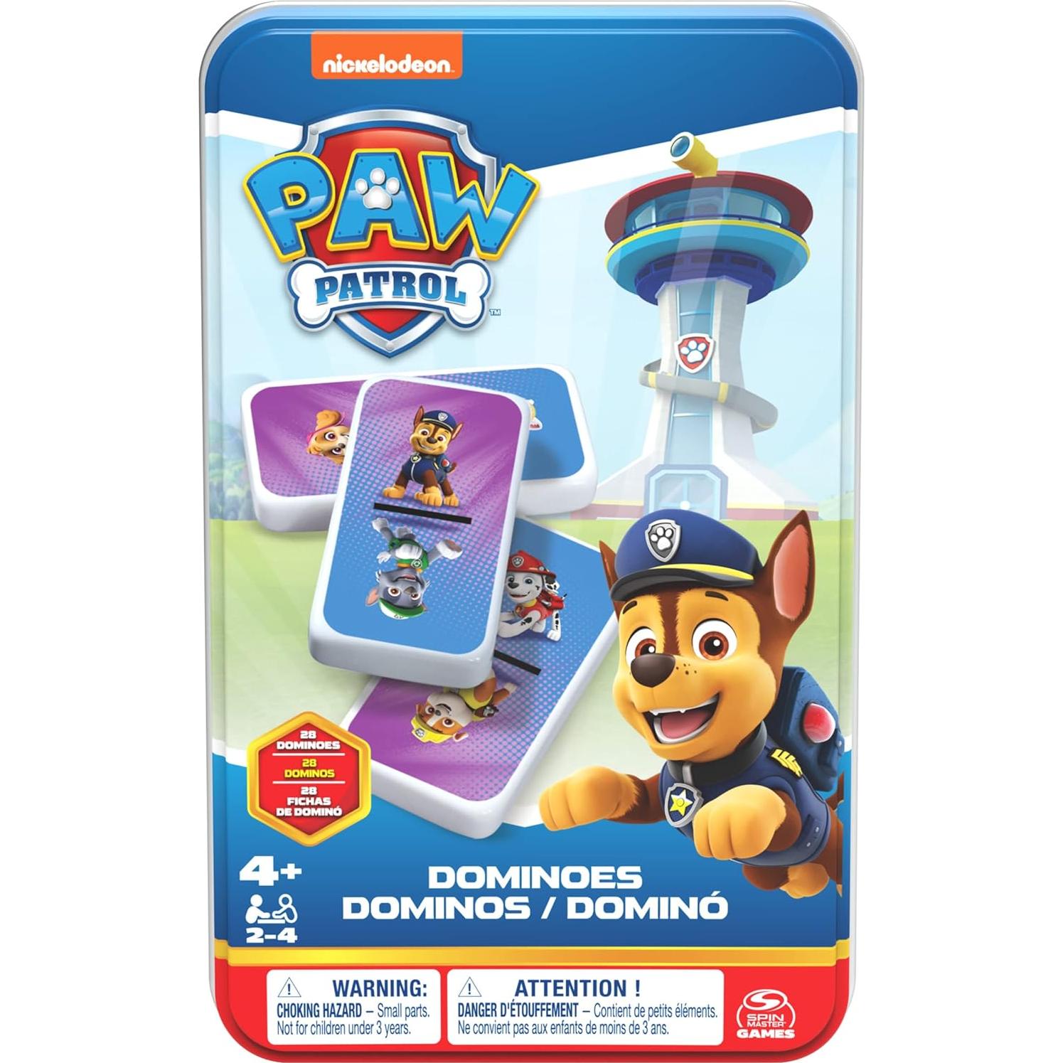 Dominó Paw Patrol Spin Master - Juego Familiar 2-4 Jugadores