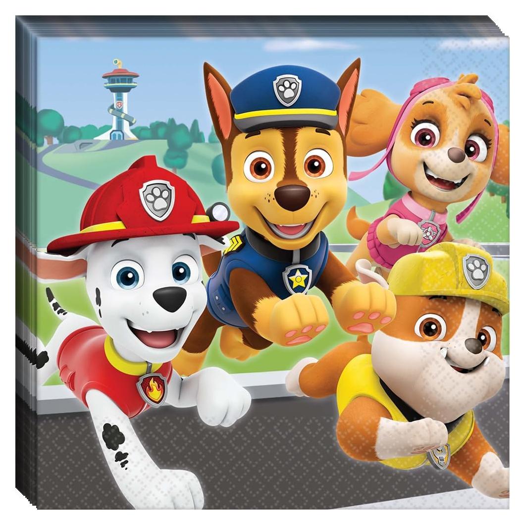 Servilletas de Almuerzo Paw Patrol 16 Piezas 16.5 cm Multicolor