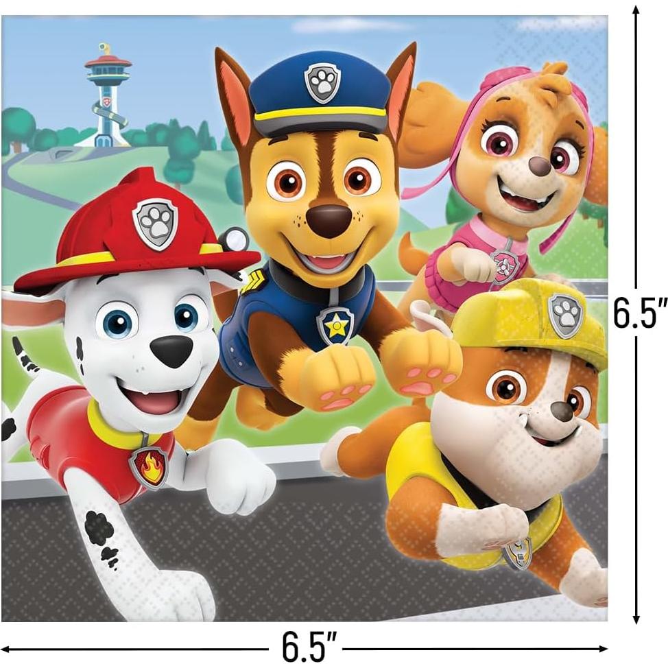 Servilletas de Almuerzo Paw Patrol 16 Piezas 16.5 cm Multicolor