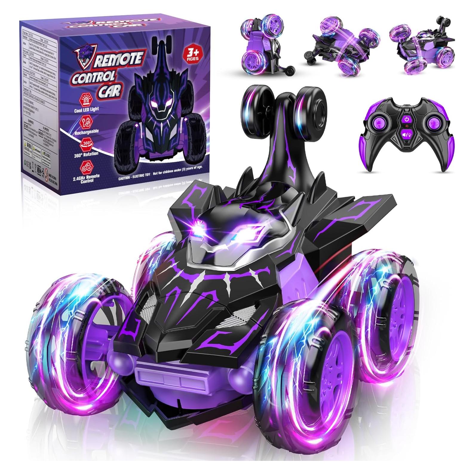 Coche de Control Remoto Quapify 4WD 360° Volteo Luces