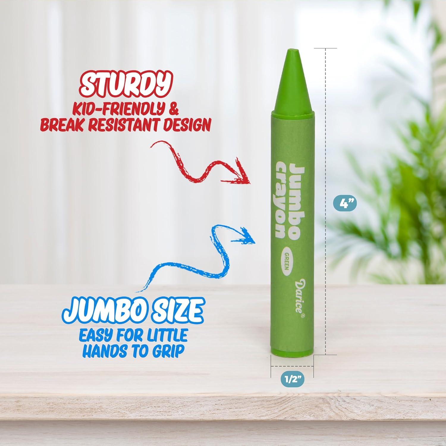 Crayones Jumbo Darice 20 Colores Lavables No Tóxicos