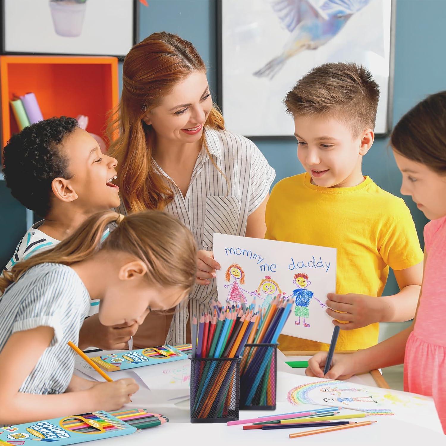 Set de 288 Lápices de Colores Toidgy, 24 Paquetes, 12 Colores