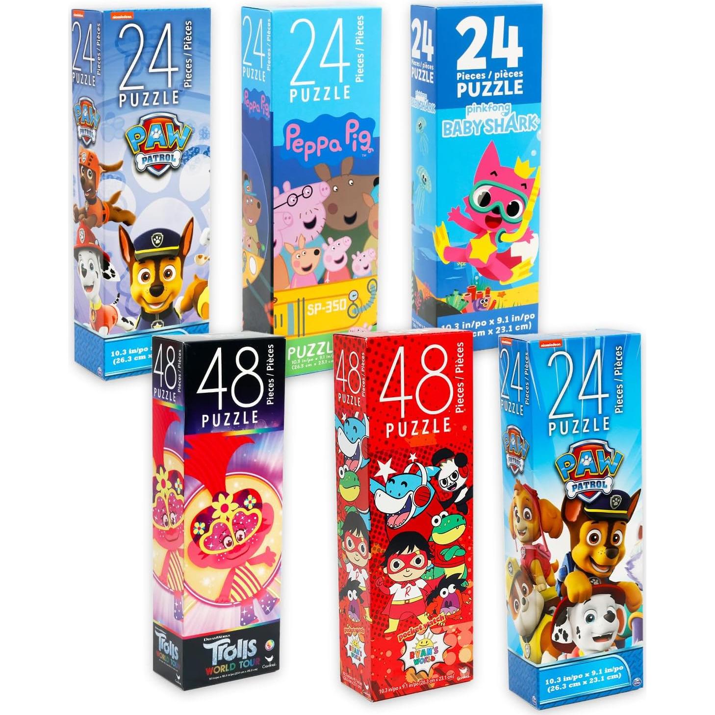 Juego de Rompecabezas Variados 6 Piezas Peppa Pig Paw Patrol