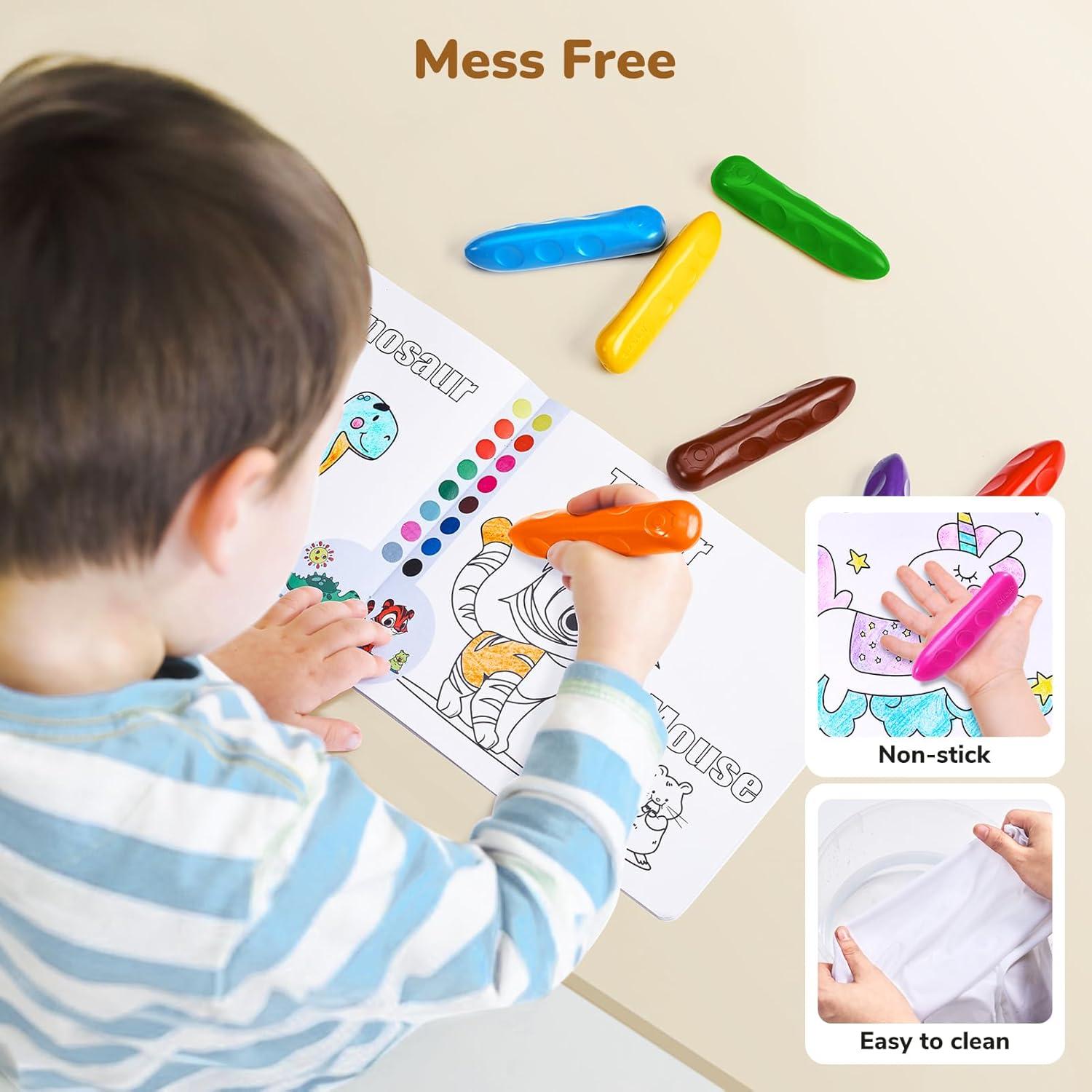 Crayones Jumbo JoyCat 8 Colores No Tóxicos para Niños