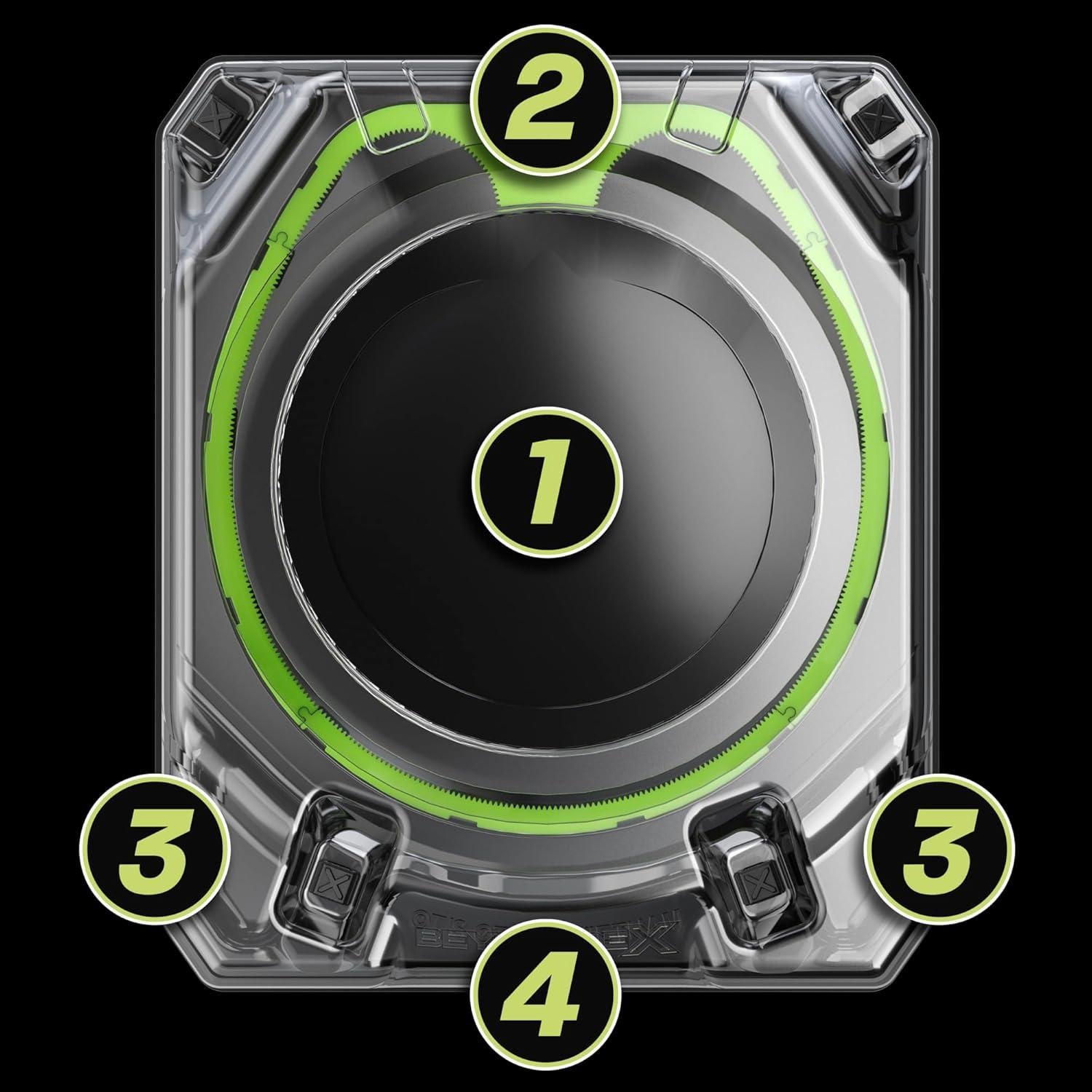 Conjunto de Batalla Beyblade X Hasbro con Beystadium y 2 Peonzas