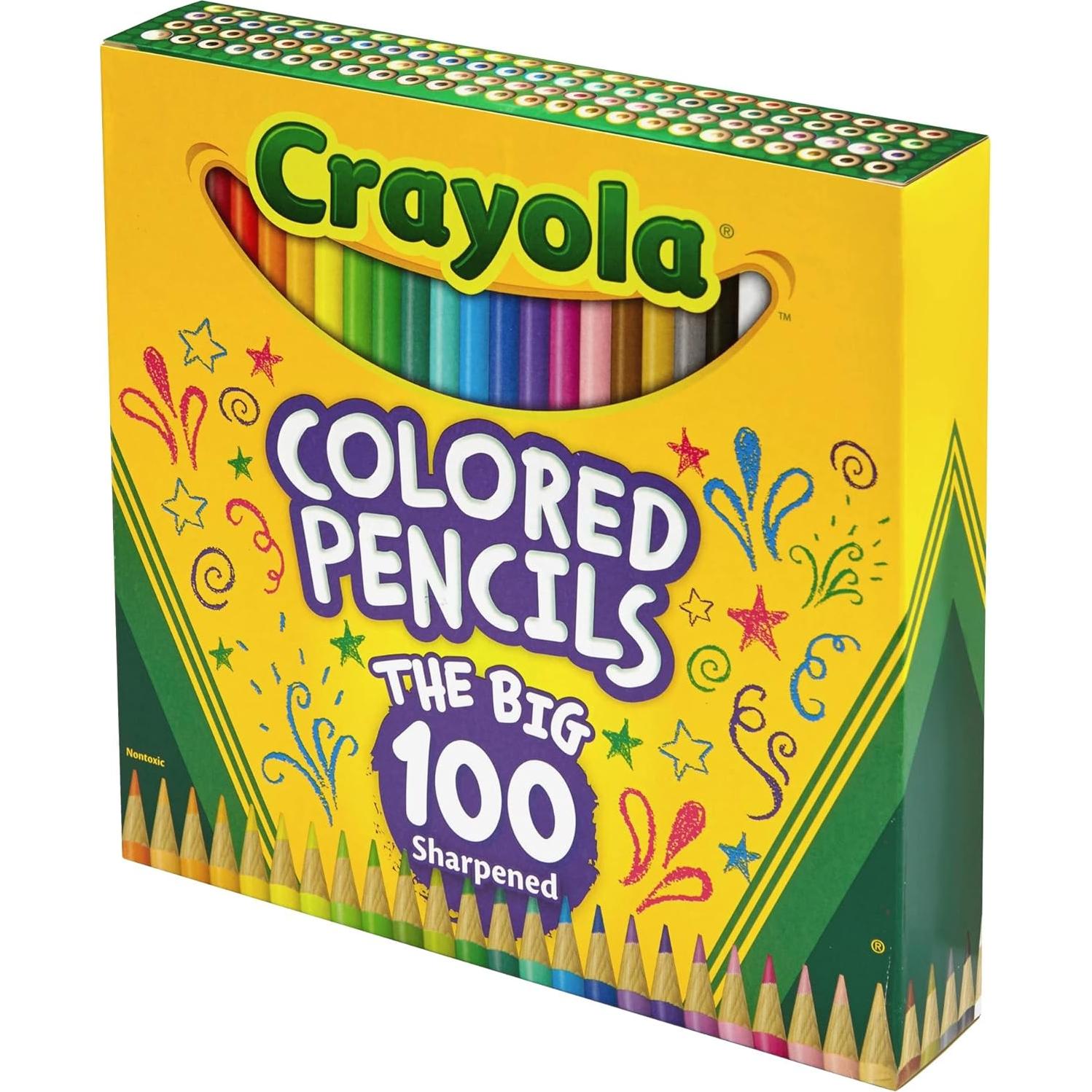Set de 100 lápices de colores Crayola surtidos 0.91 kg