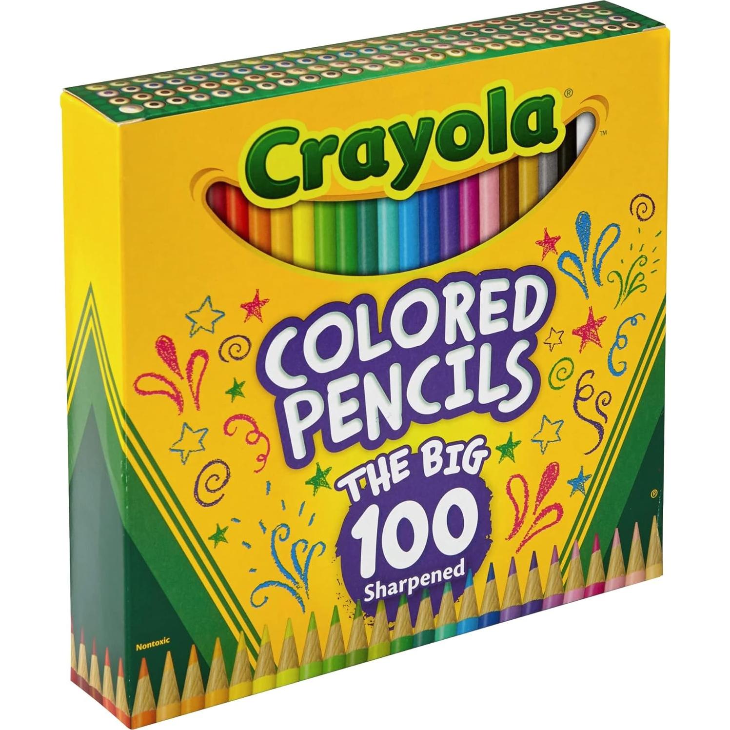 Set de 100 lápices de colores Crayola surtidos 0.91 kg