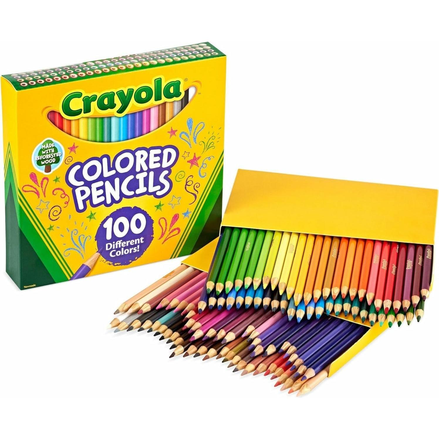 Set de 100 lápices de colores Crayola surtidos 0.91 kg