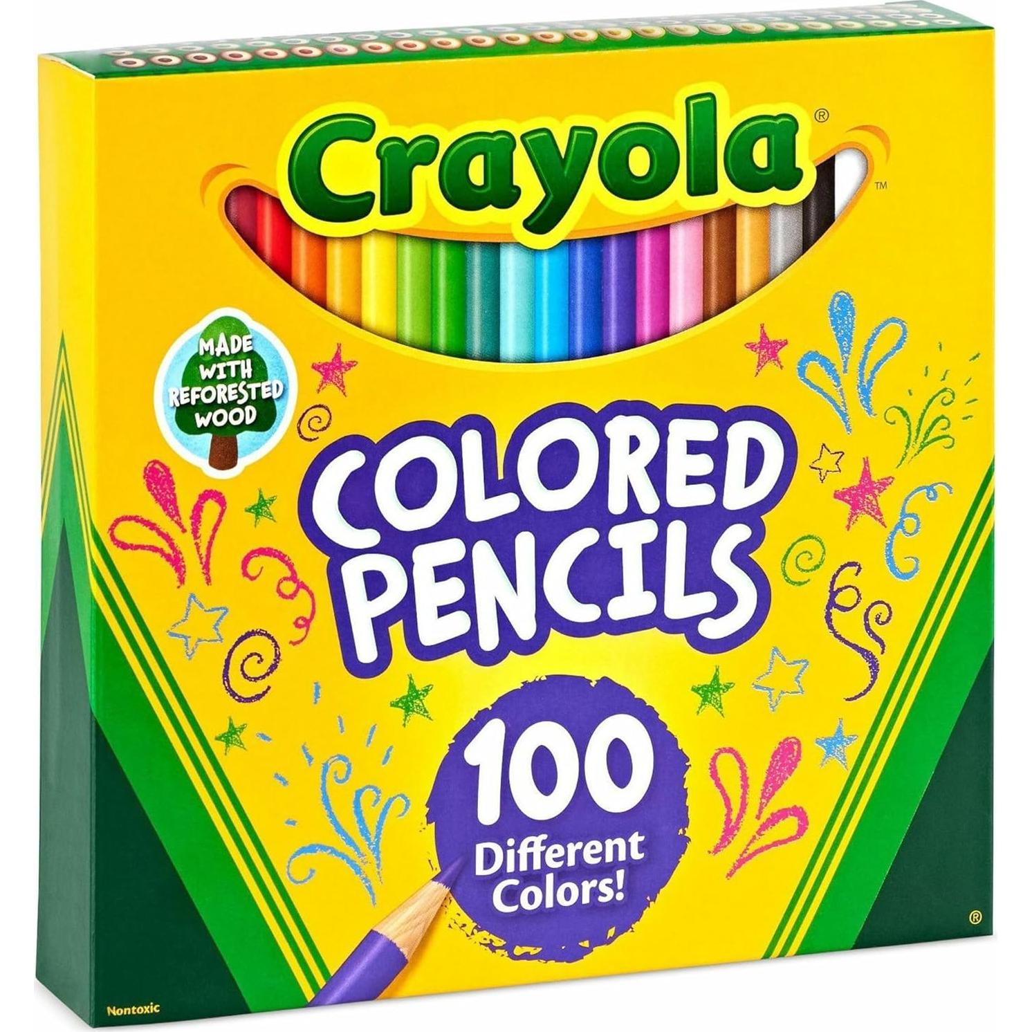 Set de 100 lápices de colores Crayola surtidos 0.91 kg