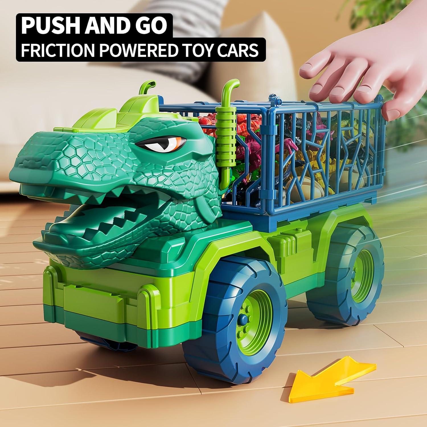 Camión Transportador de Dinosaurios JUKUDAHU con 8 Figuras