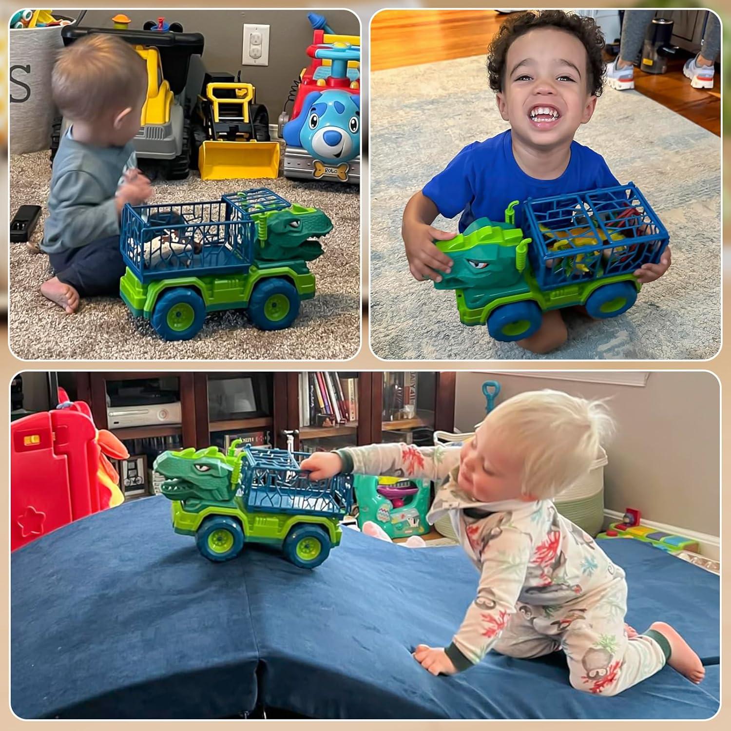 Camión Transportador de Dinosaurios JUKUDAHU con 8 Figuras