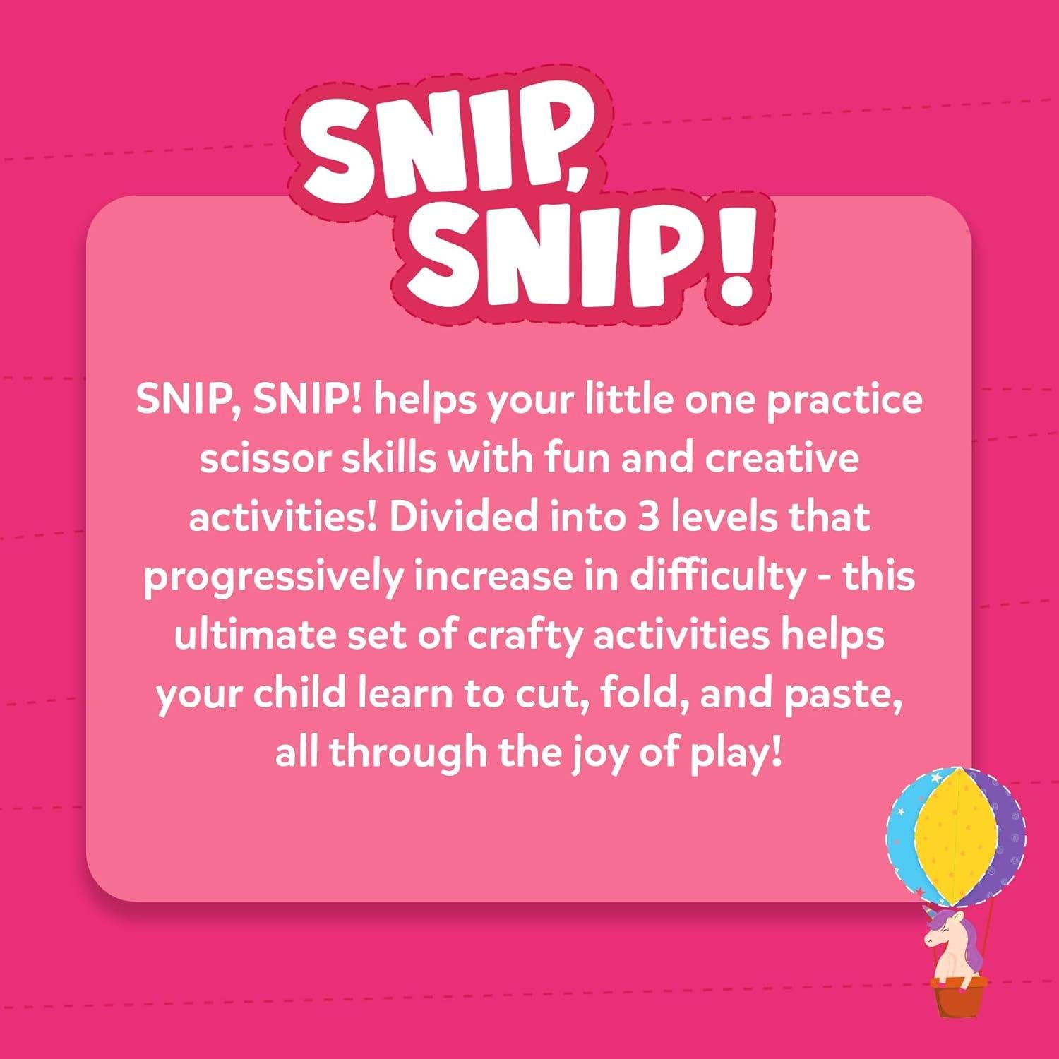 Skillmatics Kit de Manualidades con Tijeras Unicornios y Princesas - 25 Actividades para Niños 3 a 7 Años