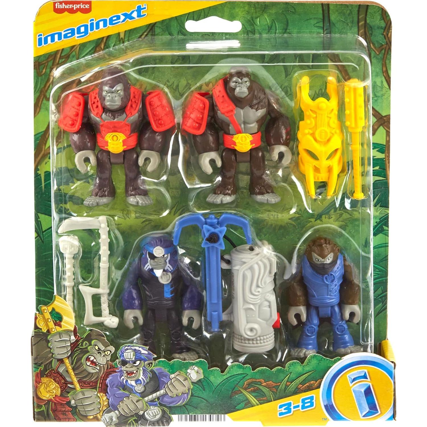 Fisher-Price Imaginext Set de Figuras de Monos y Gorilas 9 Pzs
