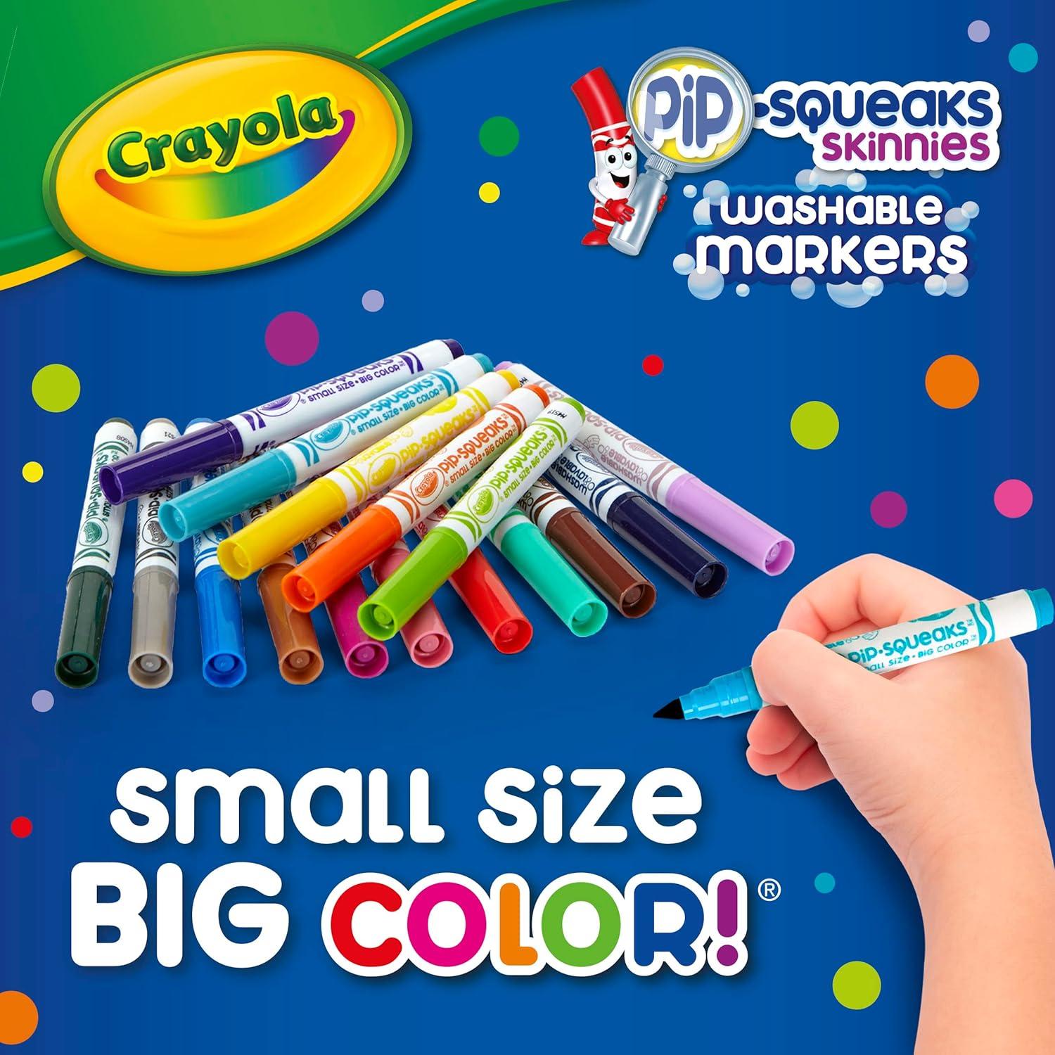 Marcadores Crayola Pip-Squeaks Skinnies 24 Colores Lavables