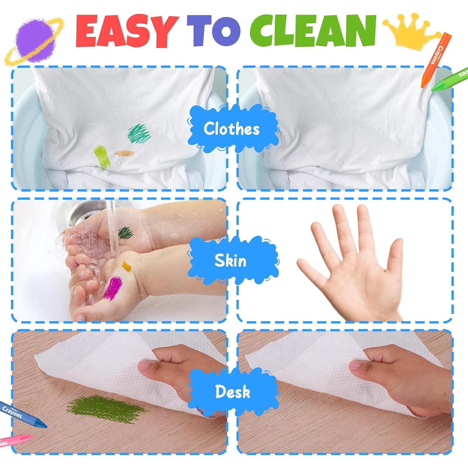 Crayones Jumbo No Tóxicos FUMILE 24 Colores para Niños