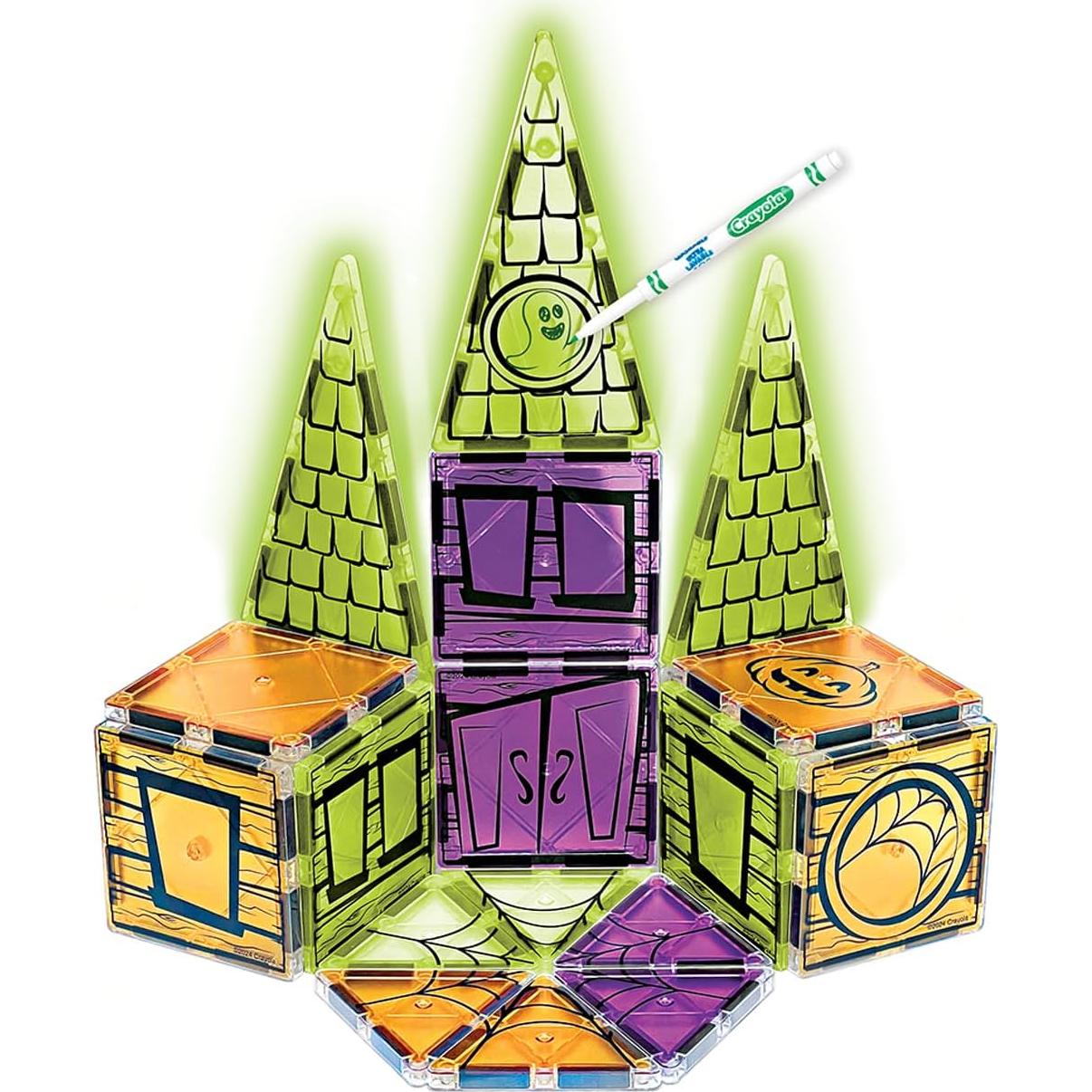 Set de Azulejos Magnéticos Halloween Glow Crayola - 25 Piezas