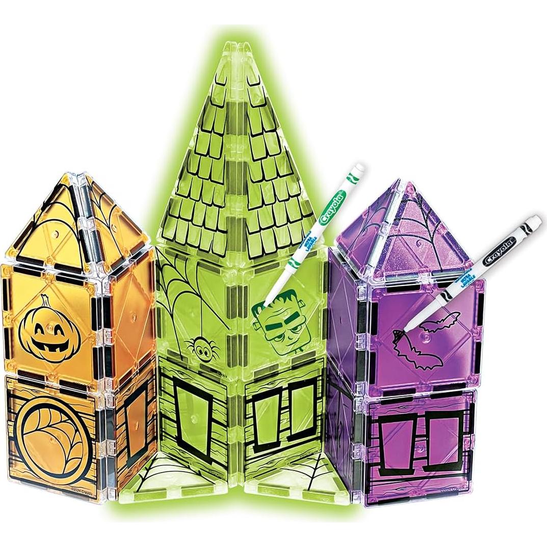 Set de Azulejos Magnéticos Halloween Glow Crayola - 25 Piezas