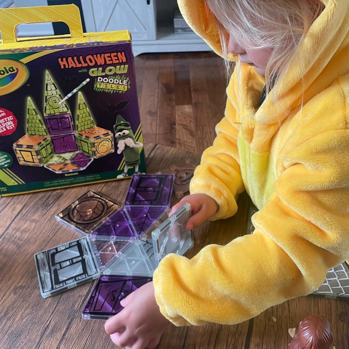 Set de Azulejos Magnéticos Halloween Glow Crayola - 25 Piezas