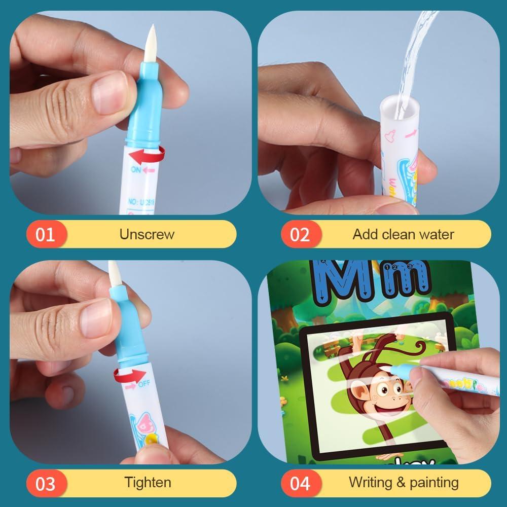 Libros de Pintura con Agua HAPTIME para Niños 2-5 Años