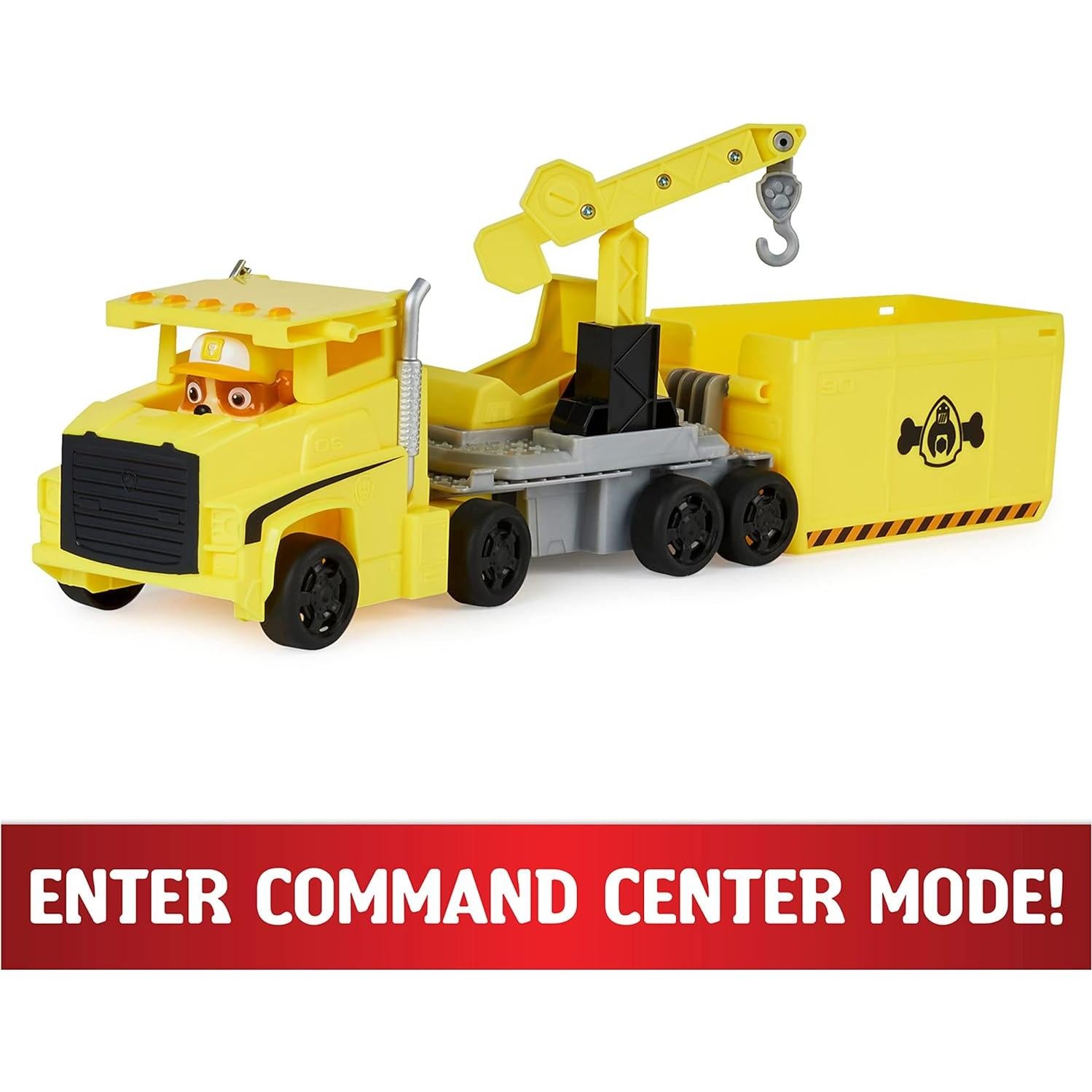 Camión de Rescate Rubble PAW PATROL - Juguete Transformable 26cm