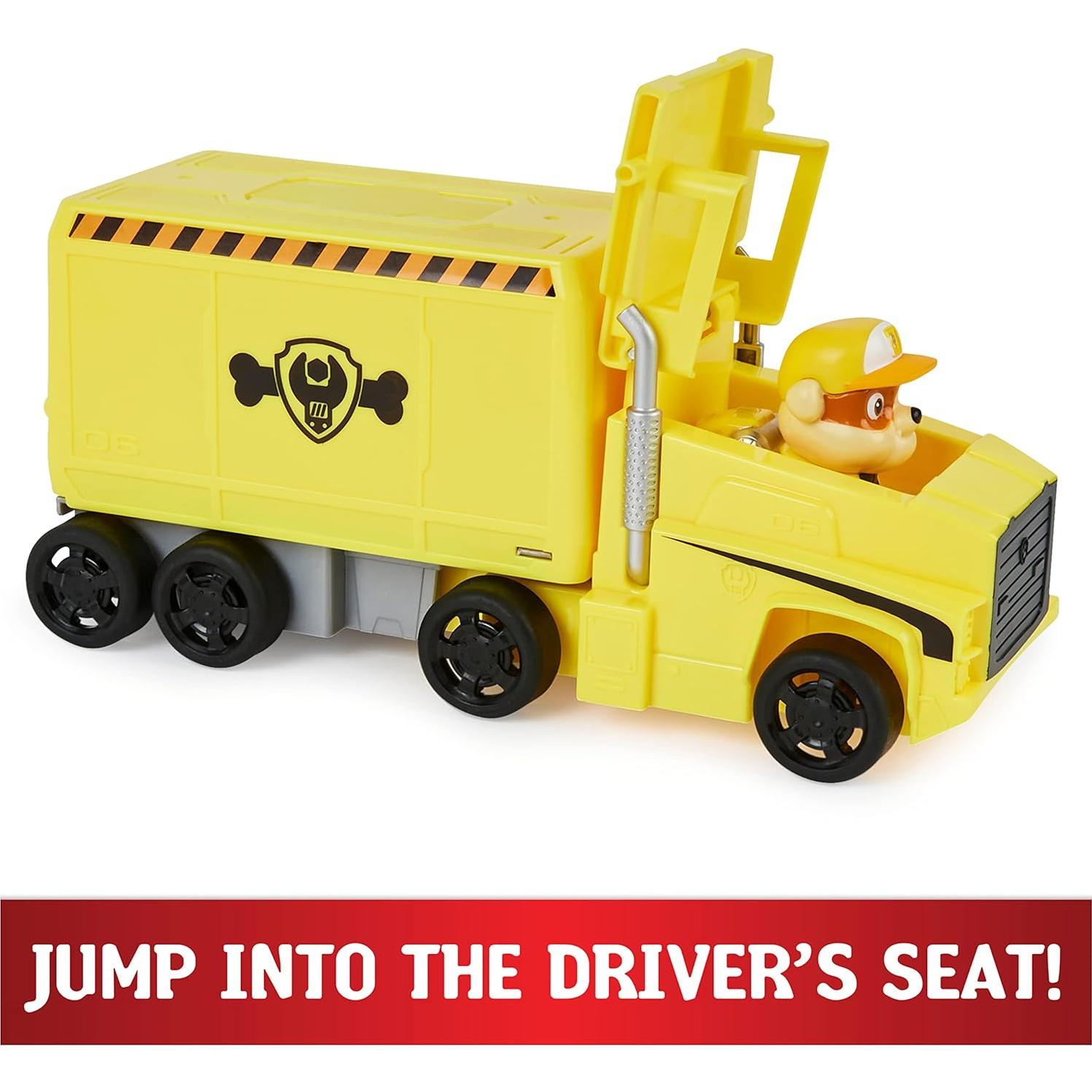 Camión de Rescate Rubble PAW PATROL - Juguete Transformable 26cm