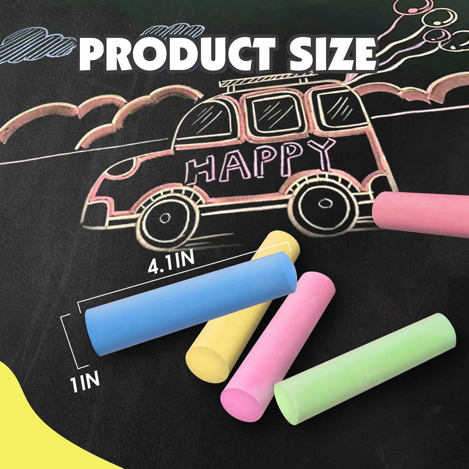 Juego de 180 Tizas de Acera Jumbo FELIZROCA Multicolor