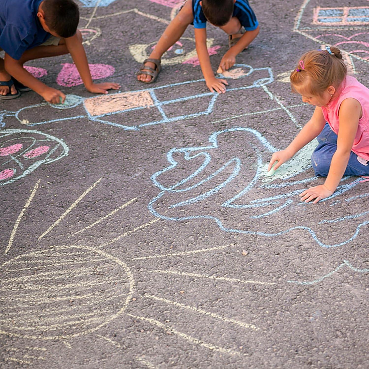 Juego de 180 Tizas de Acera Jumbo FELIZROCA Multicolor