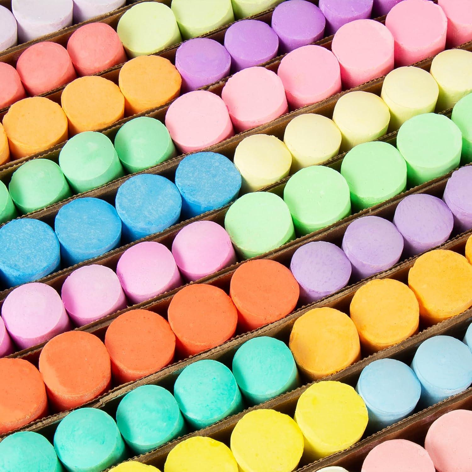 Juego de 180 Tizas de Acera Jumbo FELIZROCA Multicolor