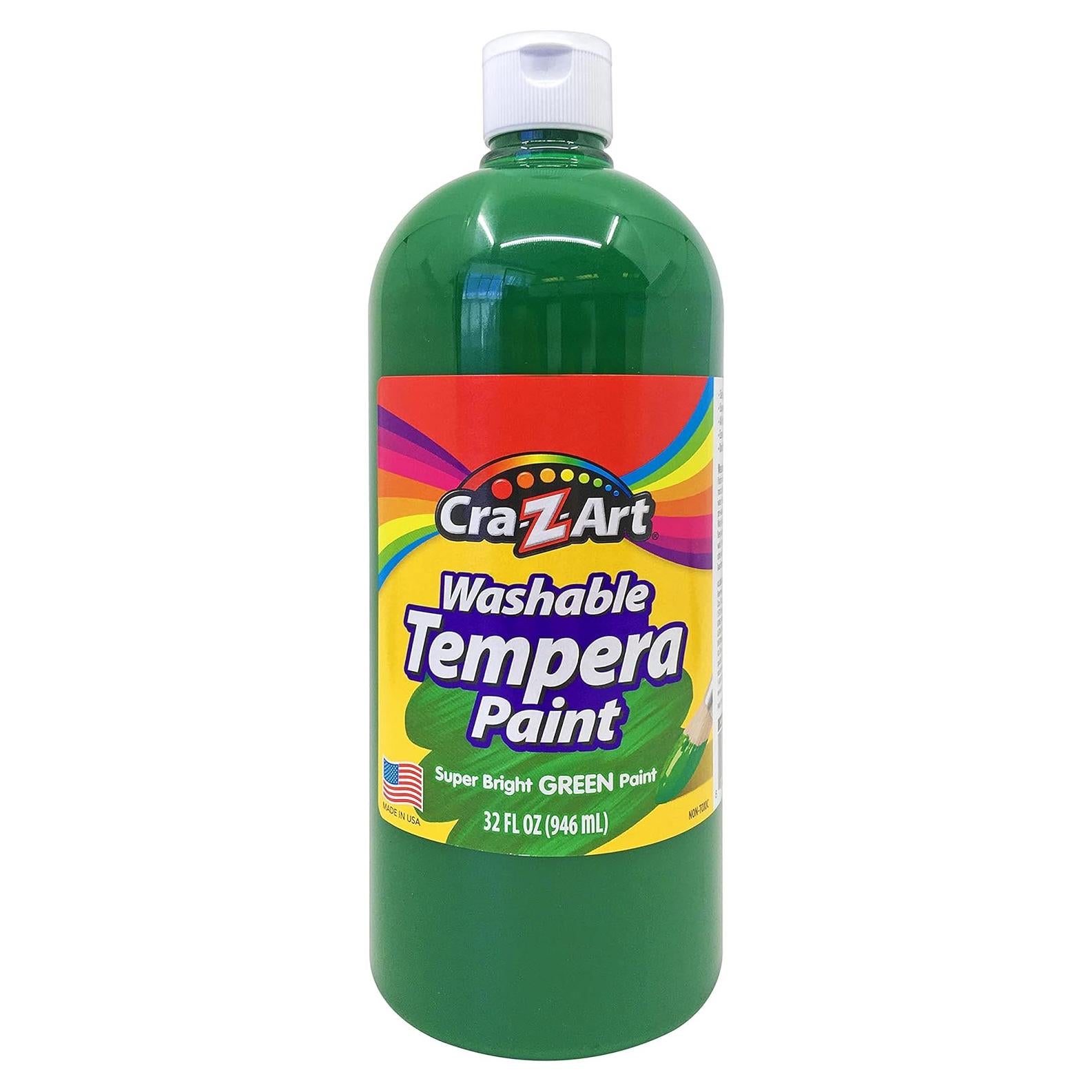 Pintura Tempera Lavable Cra-Z-Art Verde 32oz - No Tóxica
