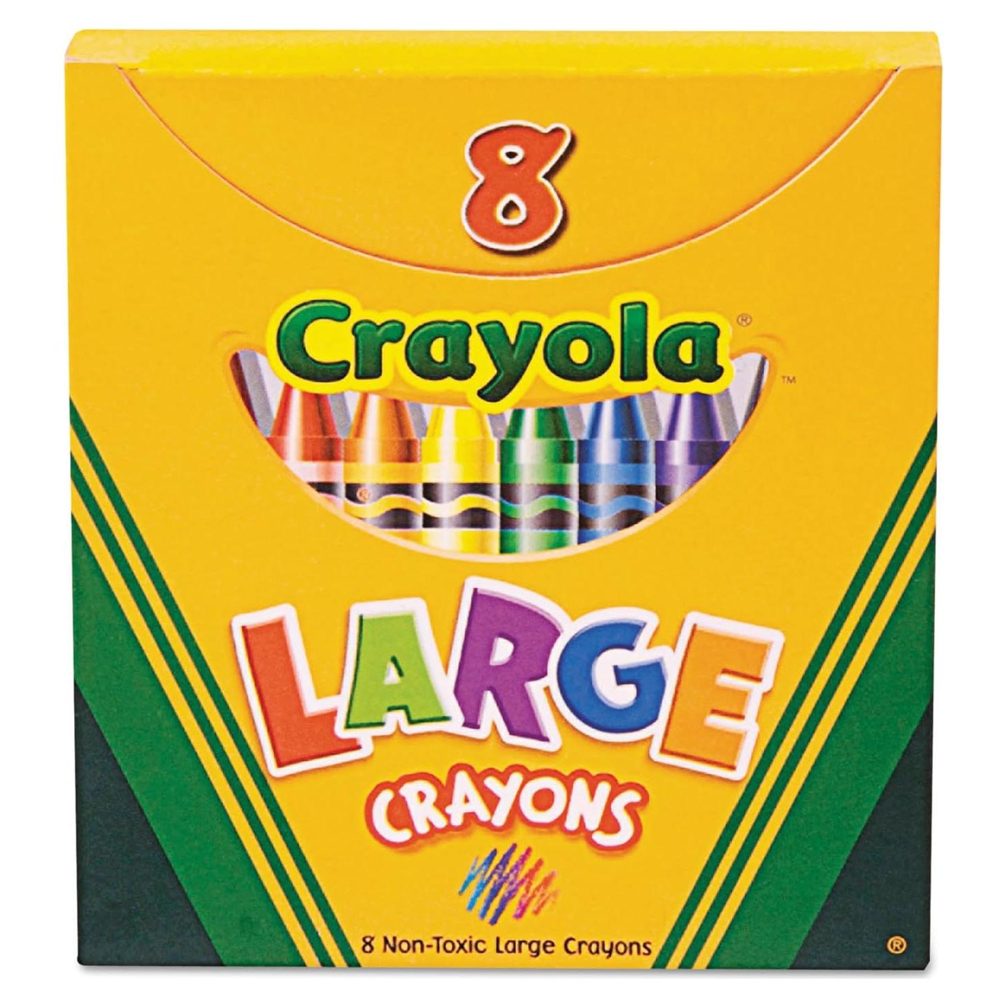 Crayones Grandes Crayola 520080 - 8 Colores Brillantes