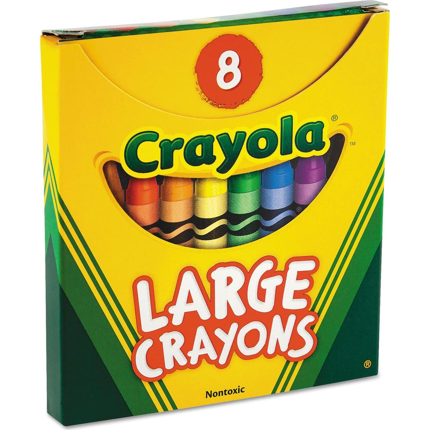 Crayones Grandes Crayola 520080 - 8 Colores Brillantes
