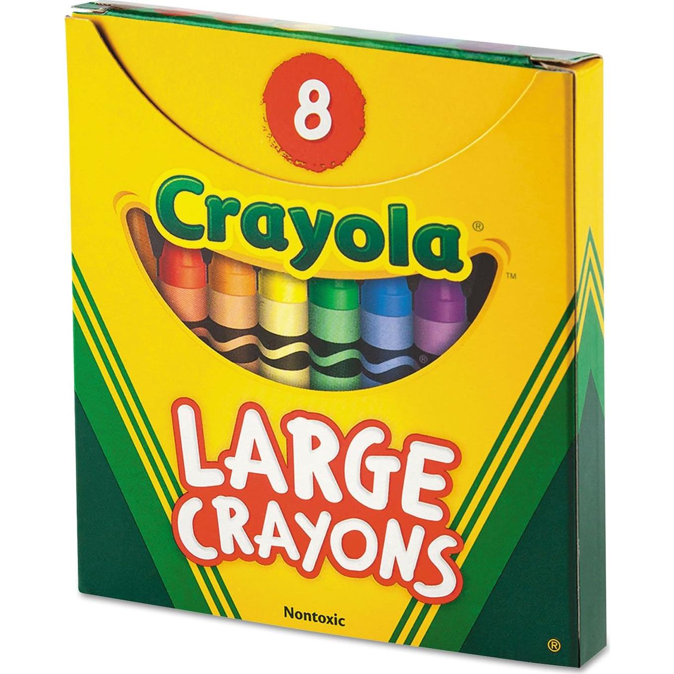 Crayones Grandes Crayola 520080 - 8 Colores Brillantes