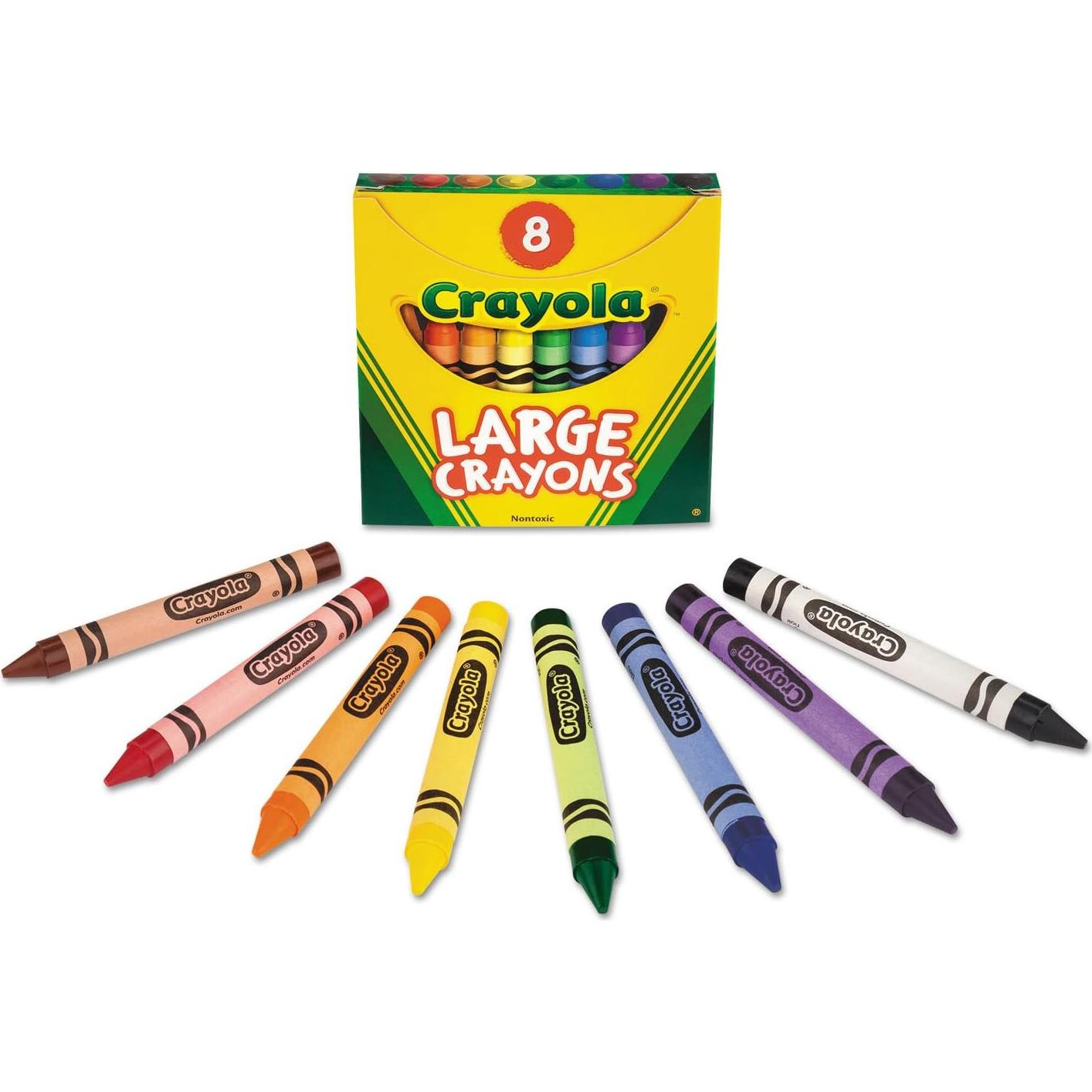 Crayones Grandes Crayola 520080 - 8 Colores Brillantes