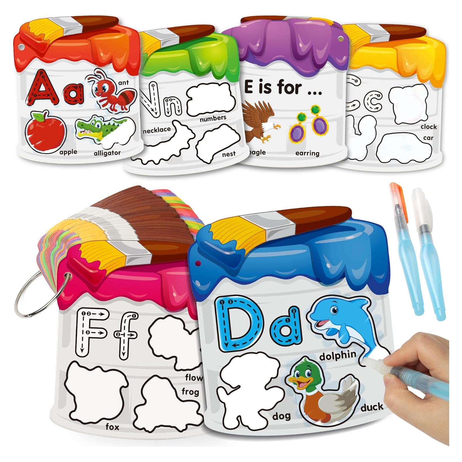 Tarjetas de Pintura con Agua Coogam - Alfabeto Reutilizables