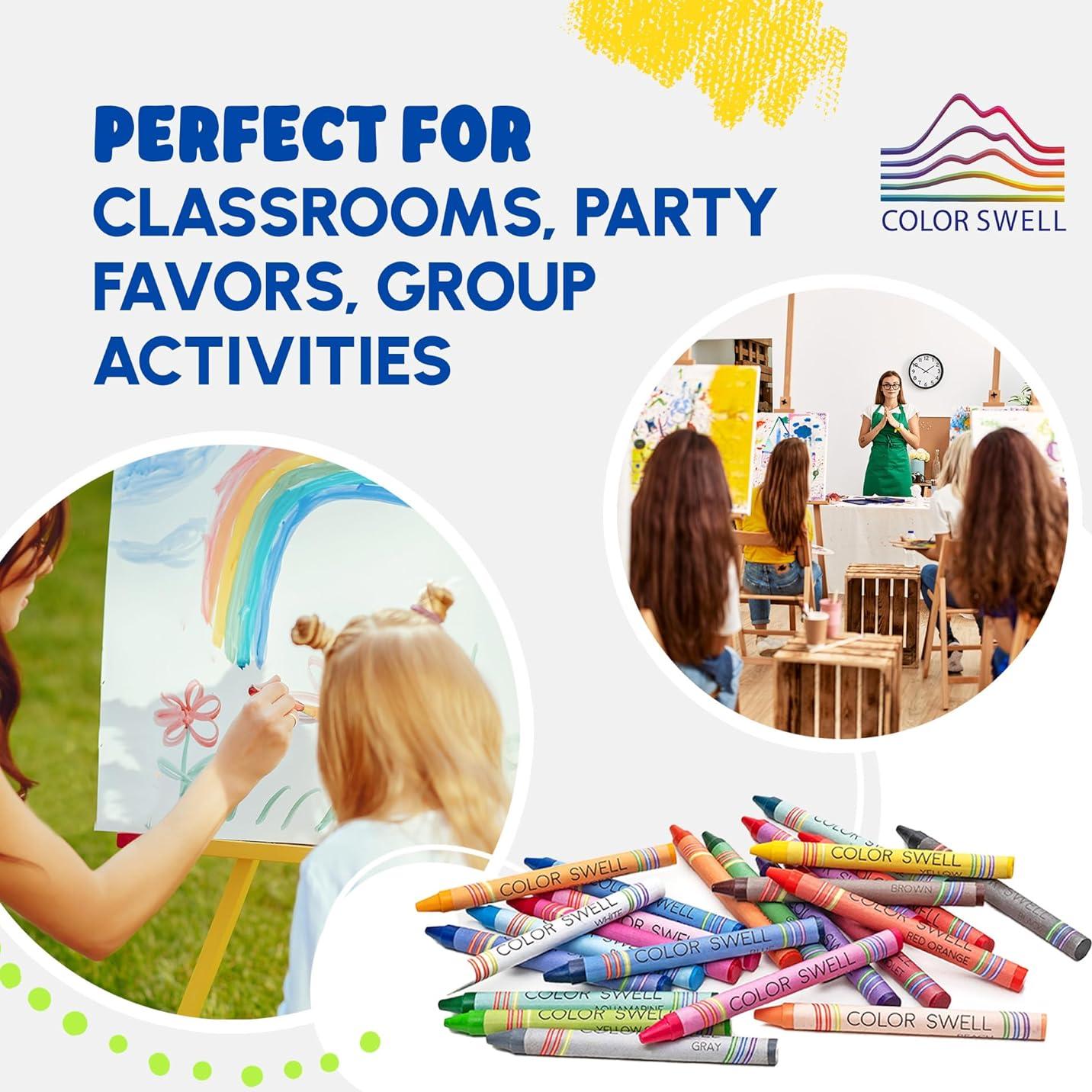 Crayones Color Swell a Granel 6 Paquetes de 24 Colores