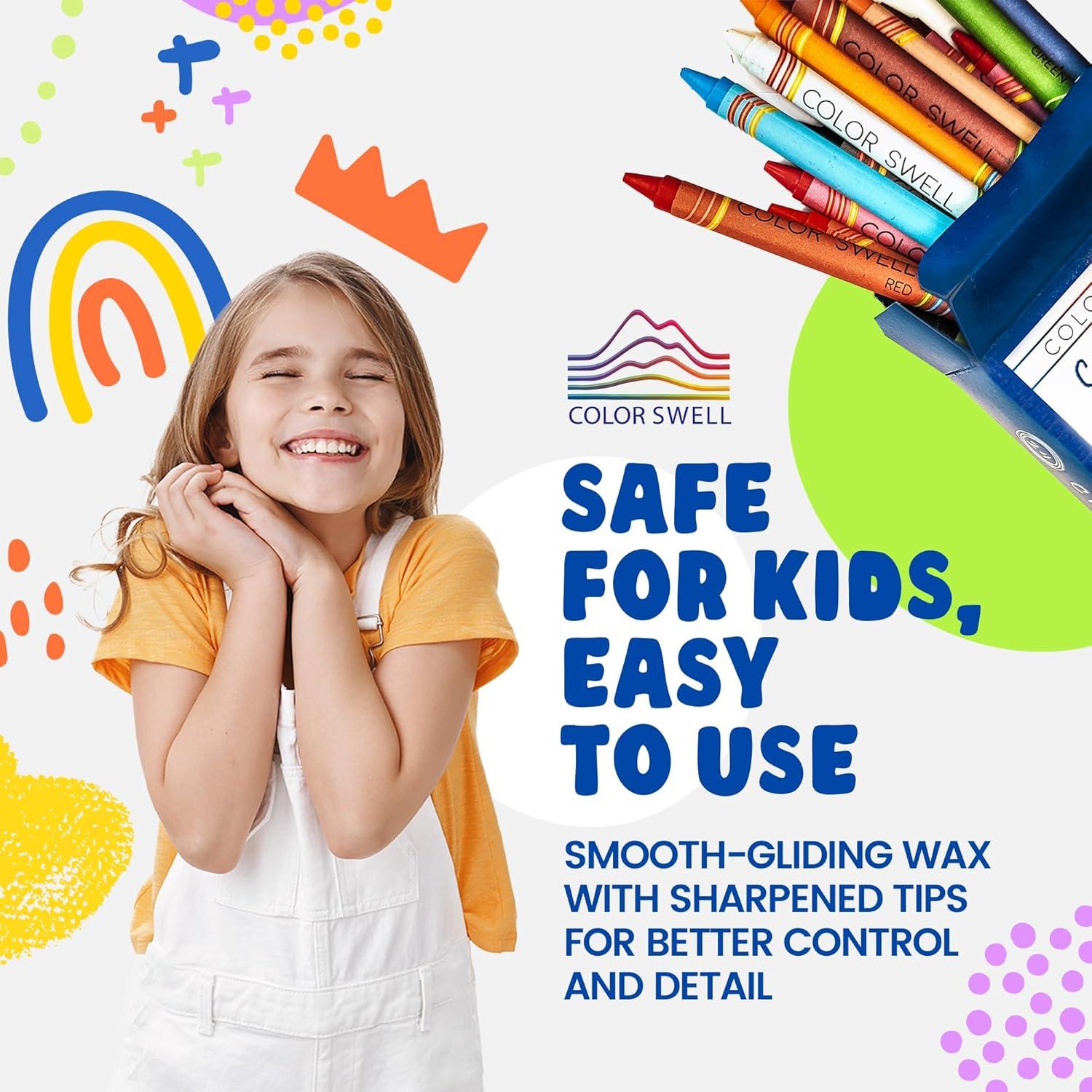 Crayones Color Swell a Granel 6 Paquetes de 24 Colores